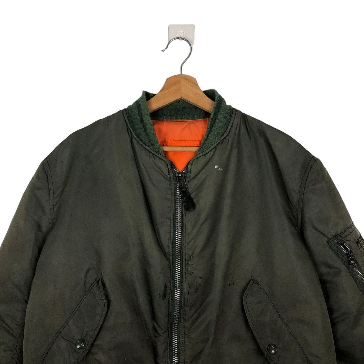 Alpha Industries 🔥VINTAGE MA-1 BOMBER JACKET REVERSIBLE APLHA INDUSTRIES USA Size US M / EU 48-50 / 2 - 2 Thumbnail
