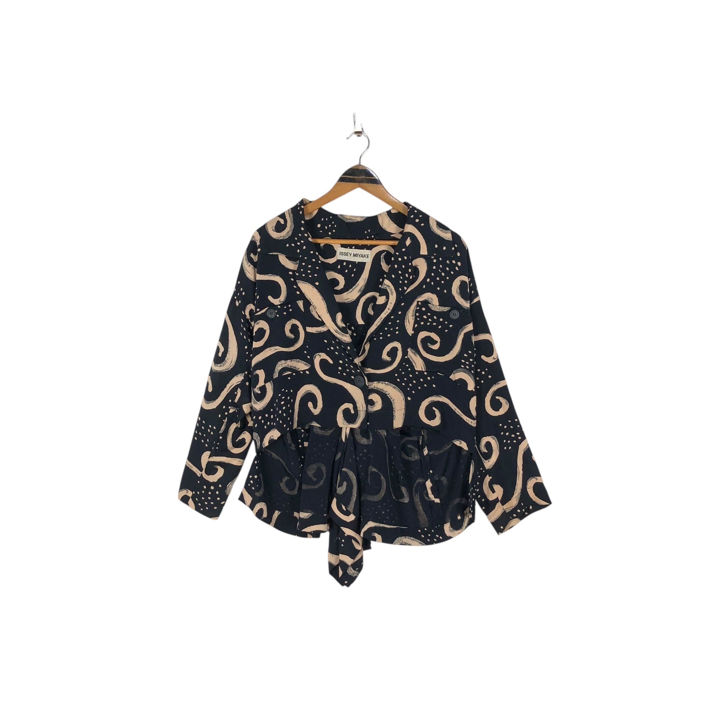 Issey Miyake Vintage Issey Miyake S/S 2002 Silk Blouse Size M / US 6-8 / IT 42-44 - 2 Thumbnail