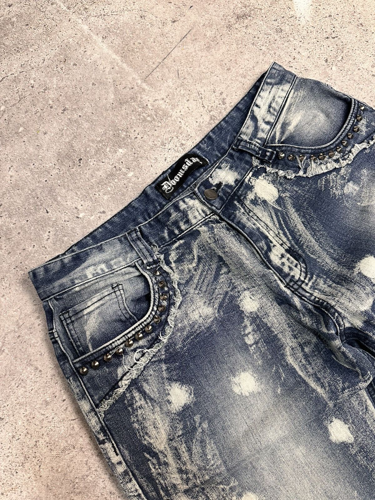 Tornado Mart Vintage Gothic Cargo pants Ed Hardy style Chrome Chest Y2K Size US 34 / EU 50 - 7 Thumbnail