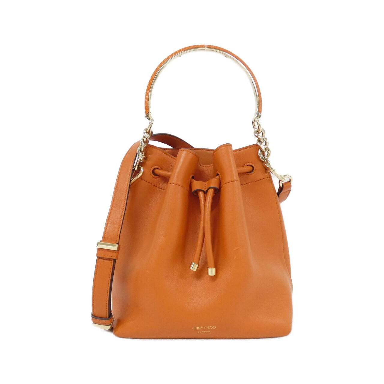 Jimmy Choo Jimmy Choo Jimmy Choo BON BON BUCKET Calfskin Elaphe Snake Bag Leather Shoulder Bag BONBONBUCKETKQD DUTY FREE for USA Size ONE SIZE - 1 Thumbnail