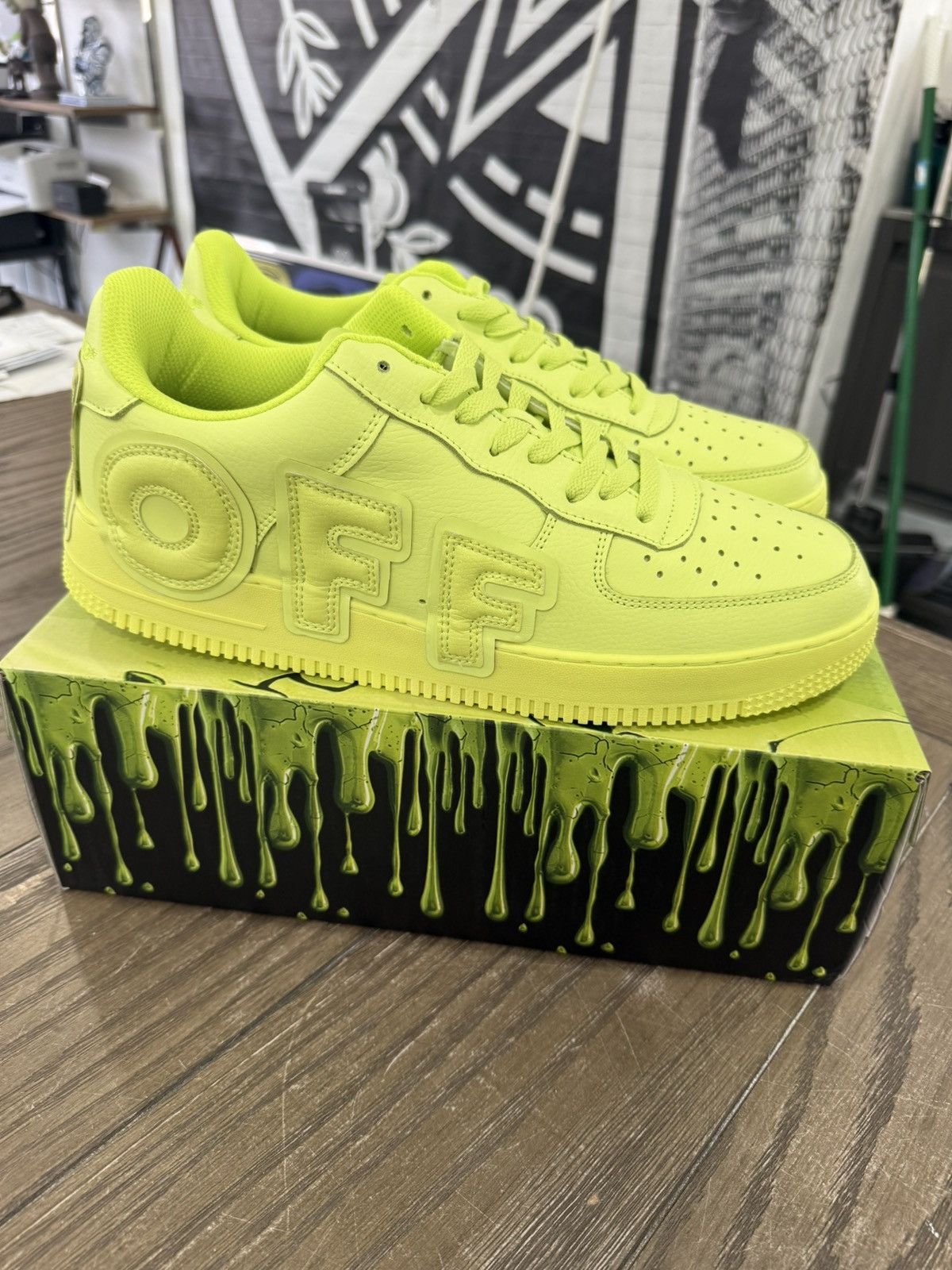 Designer 🖕🏻 FYB Fuck Your Brand FUCK OFF Slime AF1 CPFM Low Size 13 🖕🏻 Size US 13 / EU 46 - 3 Thumbnail