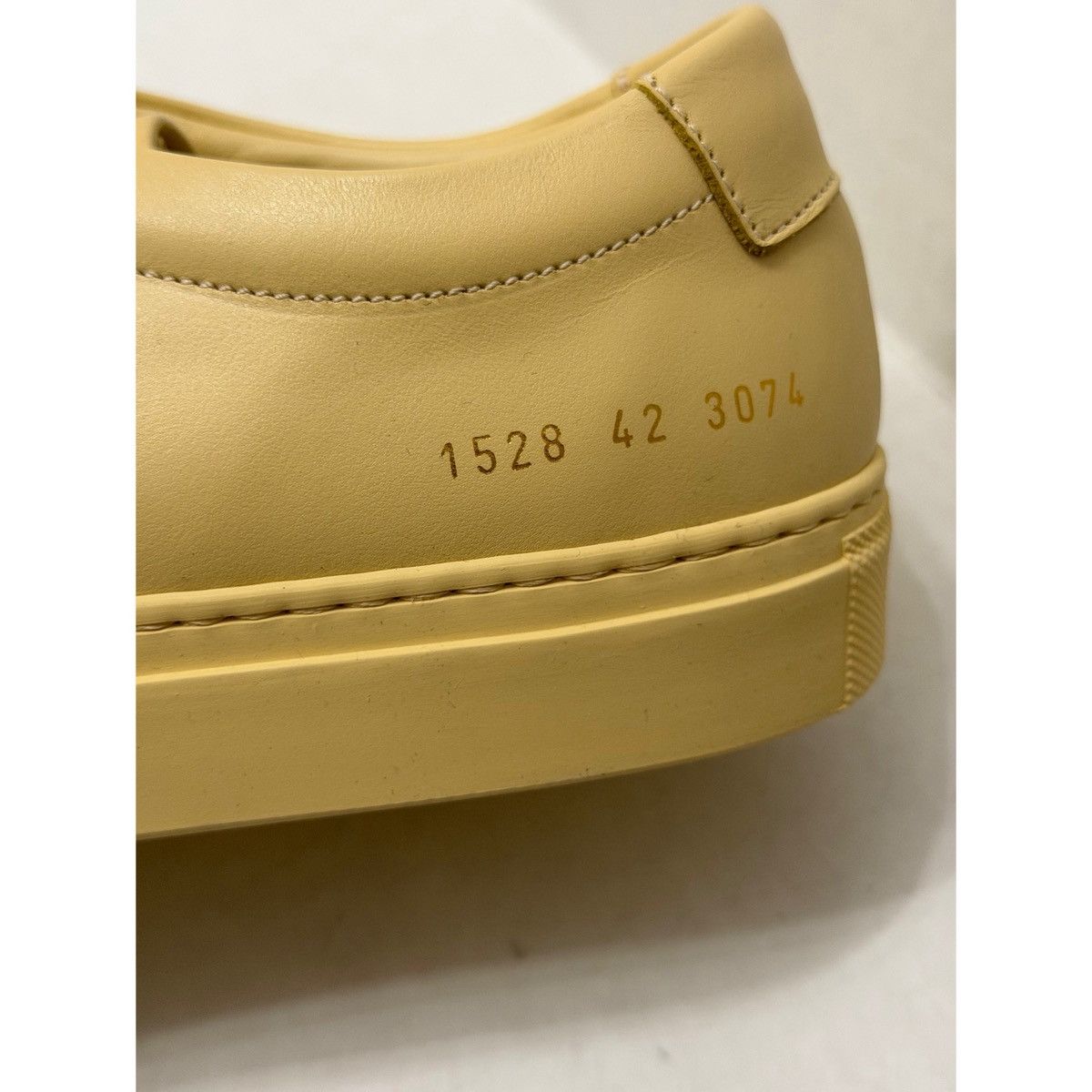 Common Projects COMMON PROJECTS YELLOW ORIGINAL LOW ACHILLES SNEAKERS Size US 9 / EU 42 - 4 Thumbnail
