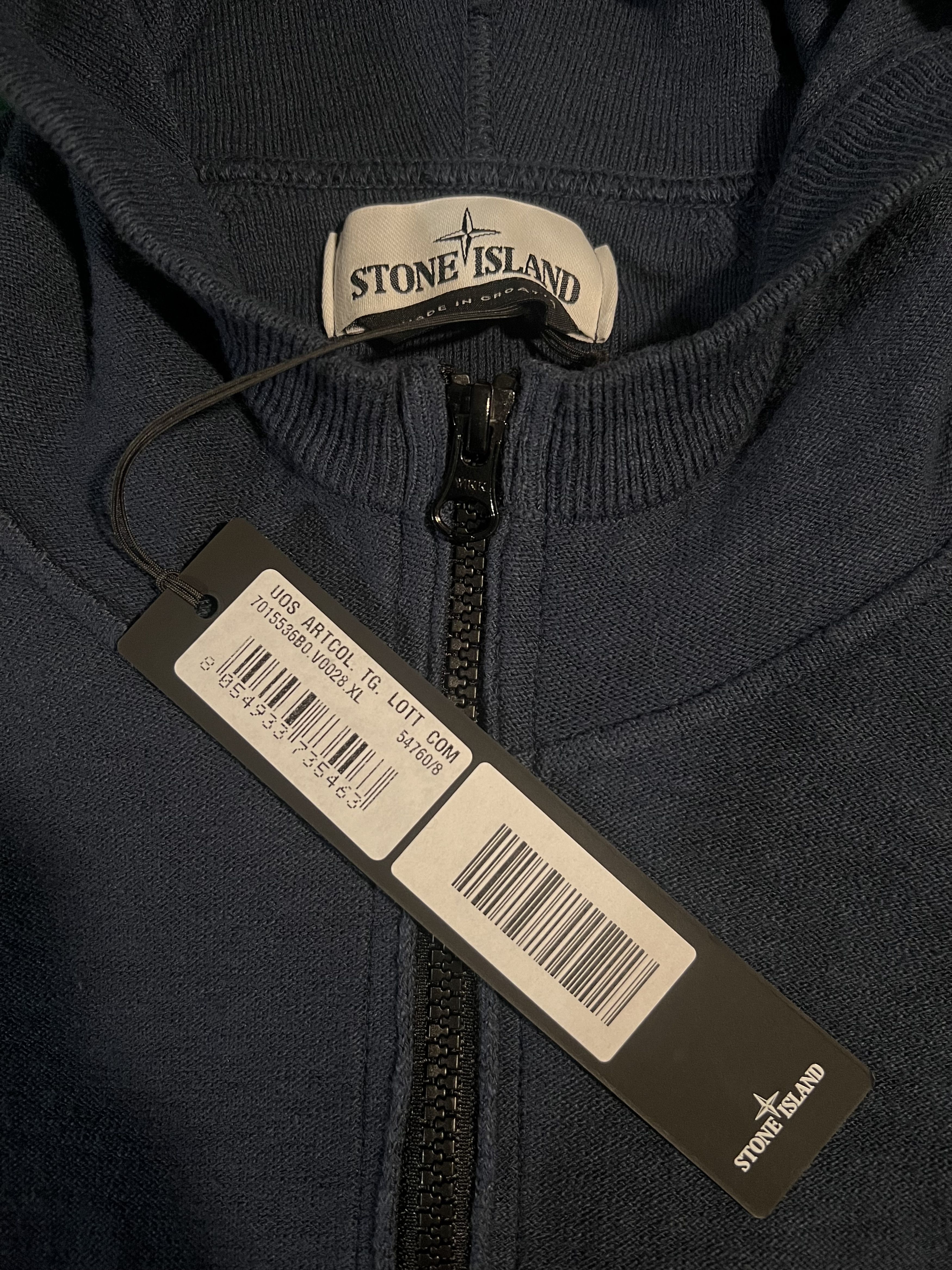 Stone Island Stone Island Men's Slub Heathered-Knit Zip-Front Hoodie Size US XL / EU 56 / 4 - 3 Thumbnail