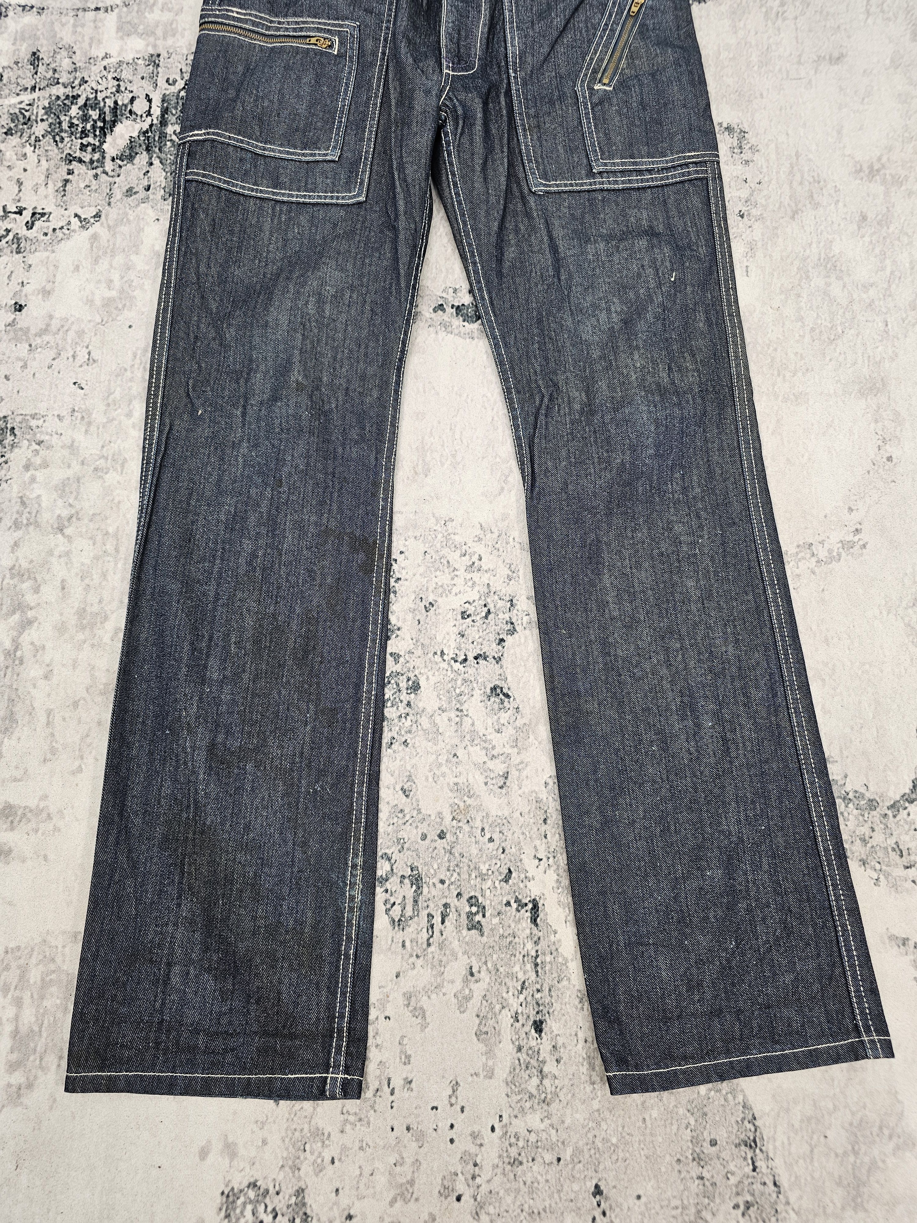 Japanese Brand KELEN Workwear Crazy Pockets Design Jeans JB0259 Size 34x33 Size US 34 / EU 50 - 4 Thumbnail