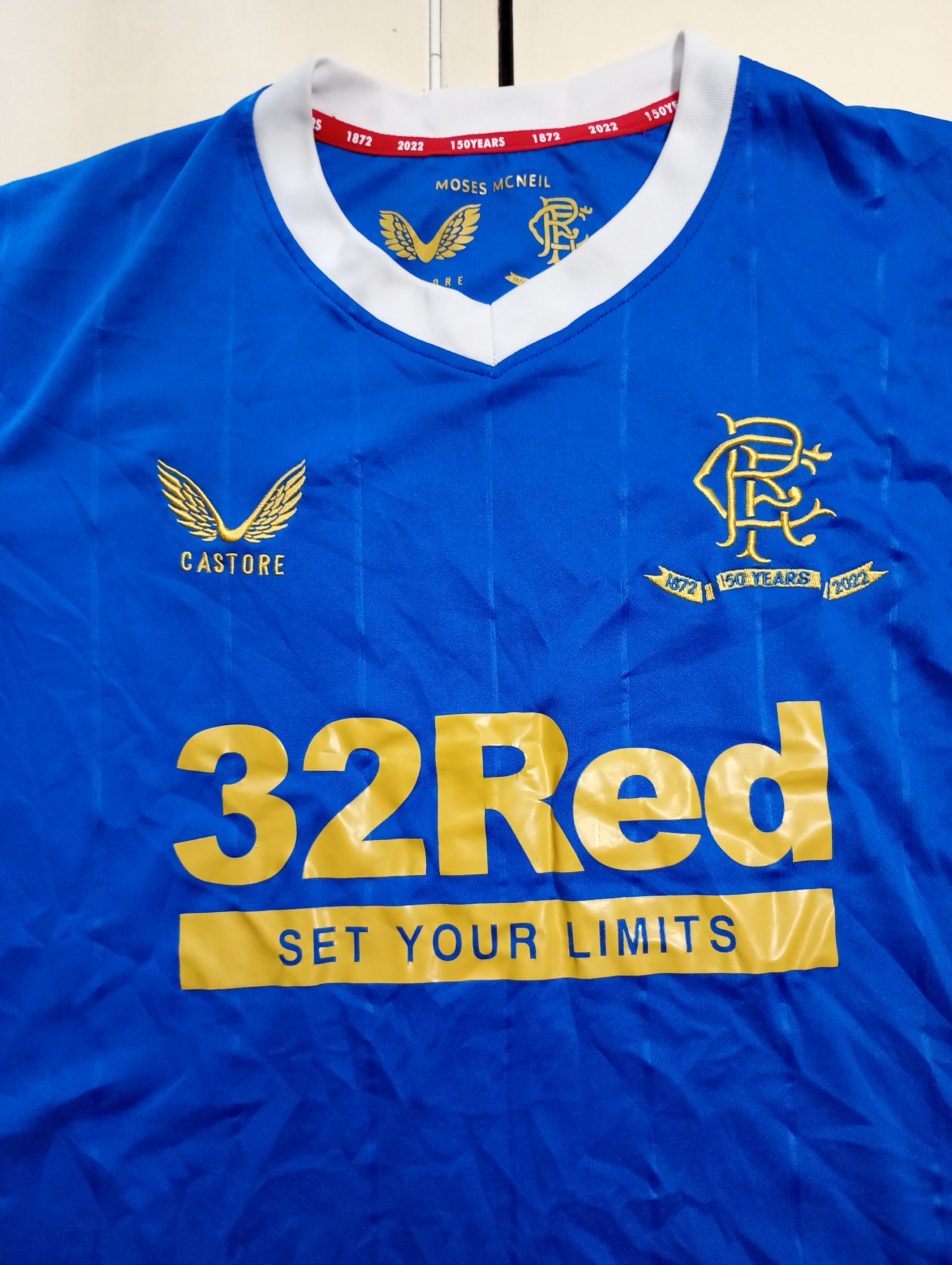Castore Castore Glasgow Rangers Jersey 150th Anniversary 2021-2022 Size US M / EU 48-50 / 2 - 6 Thumbnail