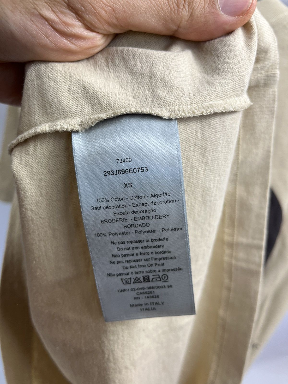 Dior Yellow Stone embroidered logo back print t-shirt Size US S / EU 44-46 / 1 - 9 Thumbnail