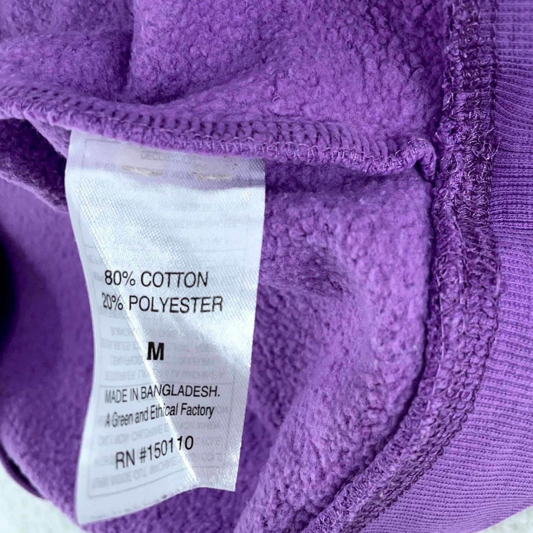 Vintage Peloton Sweatshirt Women Medium Purple Fleece Lined Cozy Warm Winter Long Sleeve Size M / US 6-8 / IT 42-44 - 4 Thumbnail