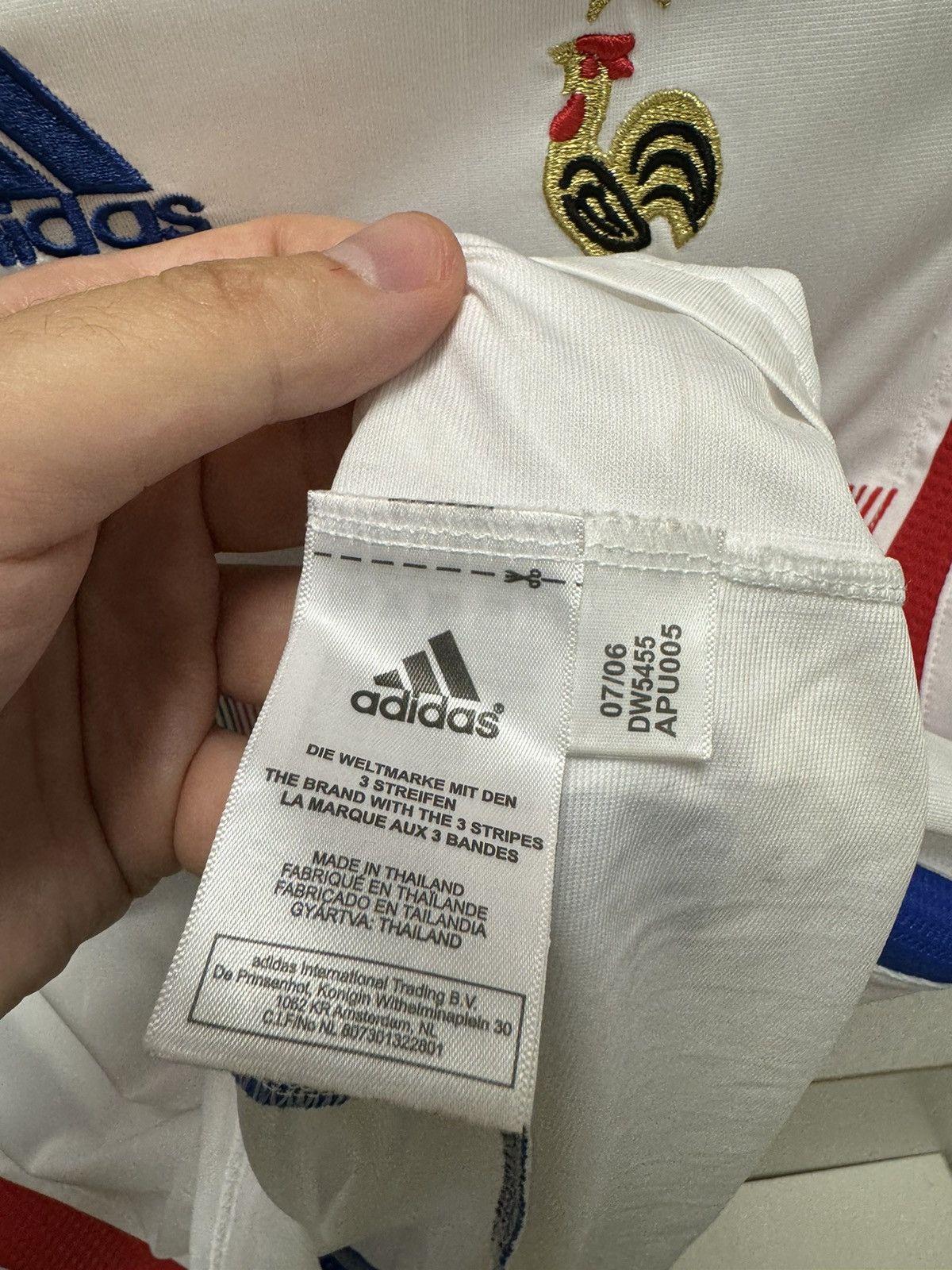 Vintage Zidane 10 Coupe du monde 2006 france soccer jersey 06 fifa L Size US L / EU 52-54 / 3 - 5 Thumbnail