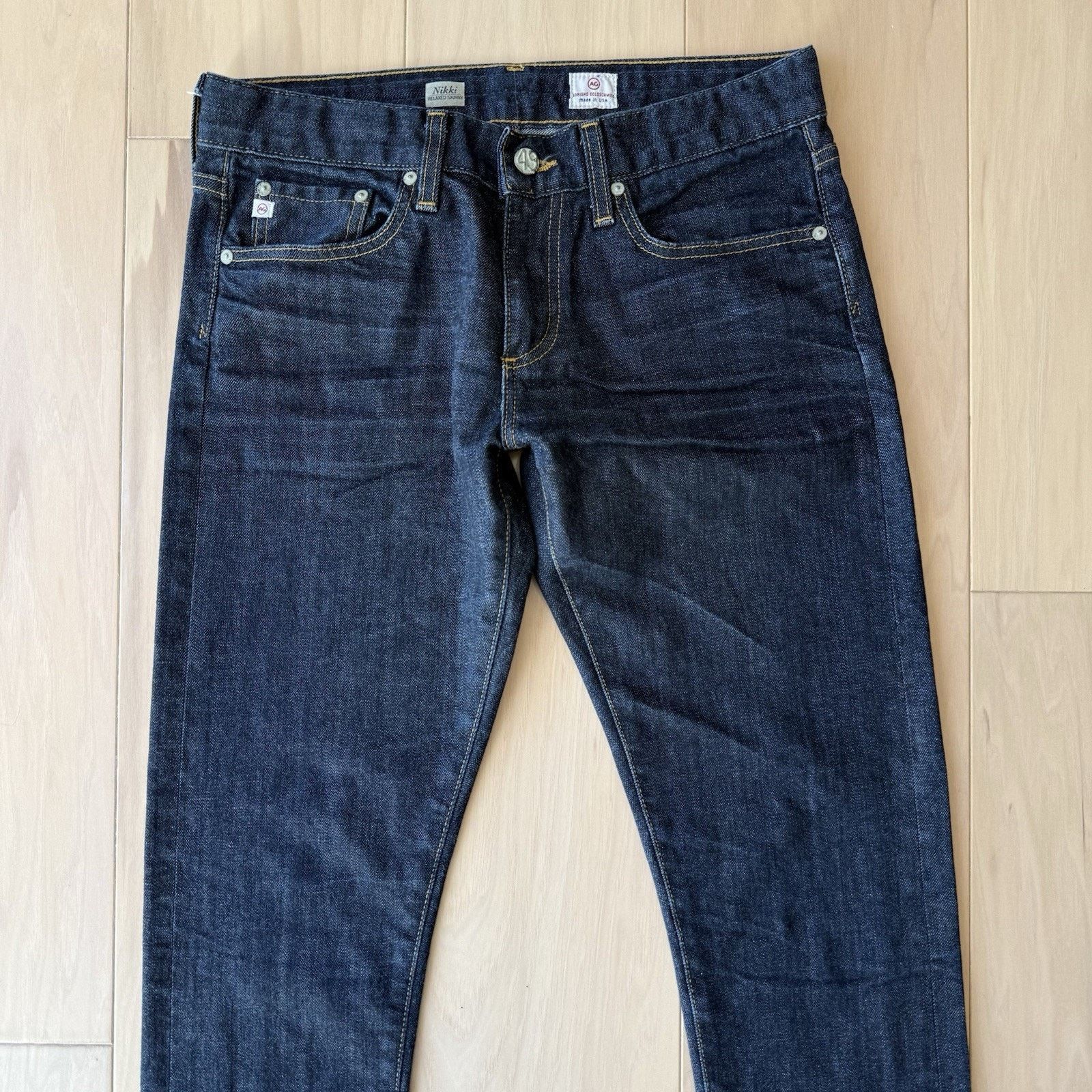 AG Adriano Goldschmied Adriano Goldschmied Selvedge Jeans Women's 30 Blue Dark Wash Size 30" / US 8 / IT 44 - 3 Thumbnail