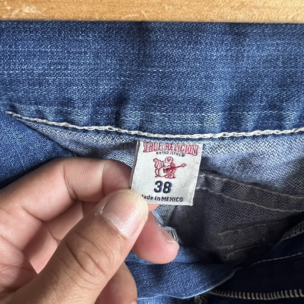 True Religion True Religion Straigt Cut Distressed Denim Jeans Size US 38 / EU 54 - 7 Thumbnail