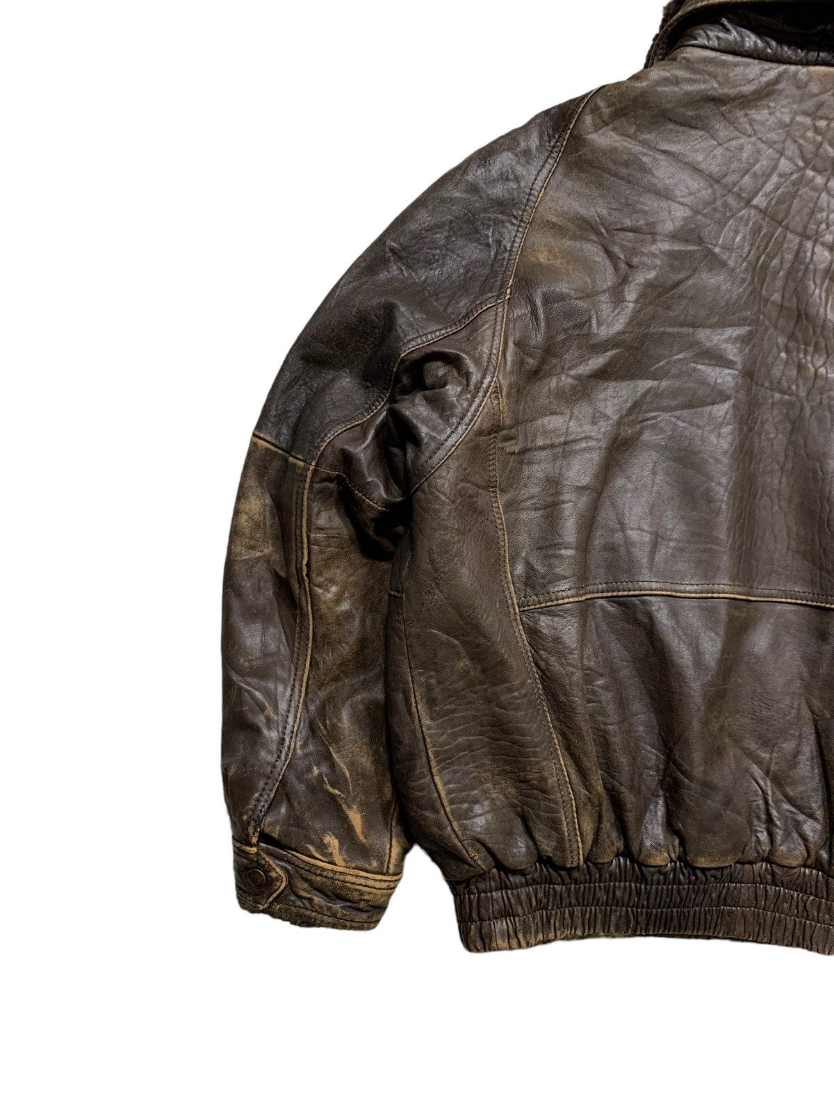 Genuine Leather Bewlays London Leather Jacket B-3 Style Size US L / EU 52-54 / 3 - 9 Thumbnail