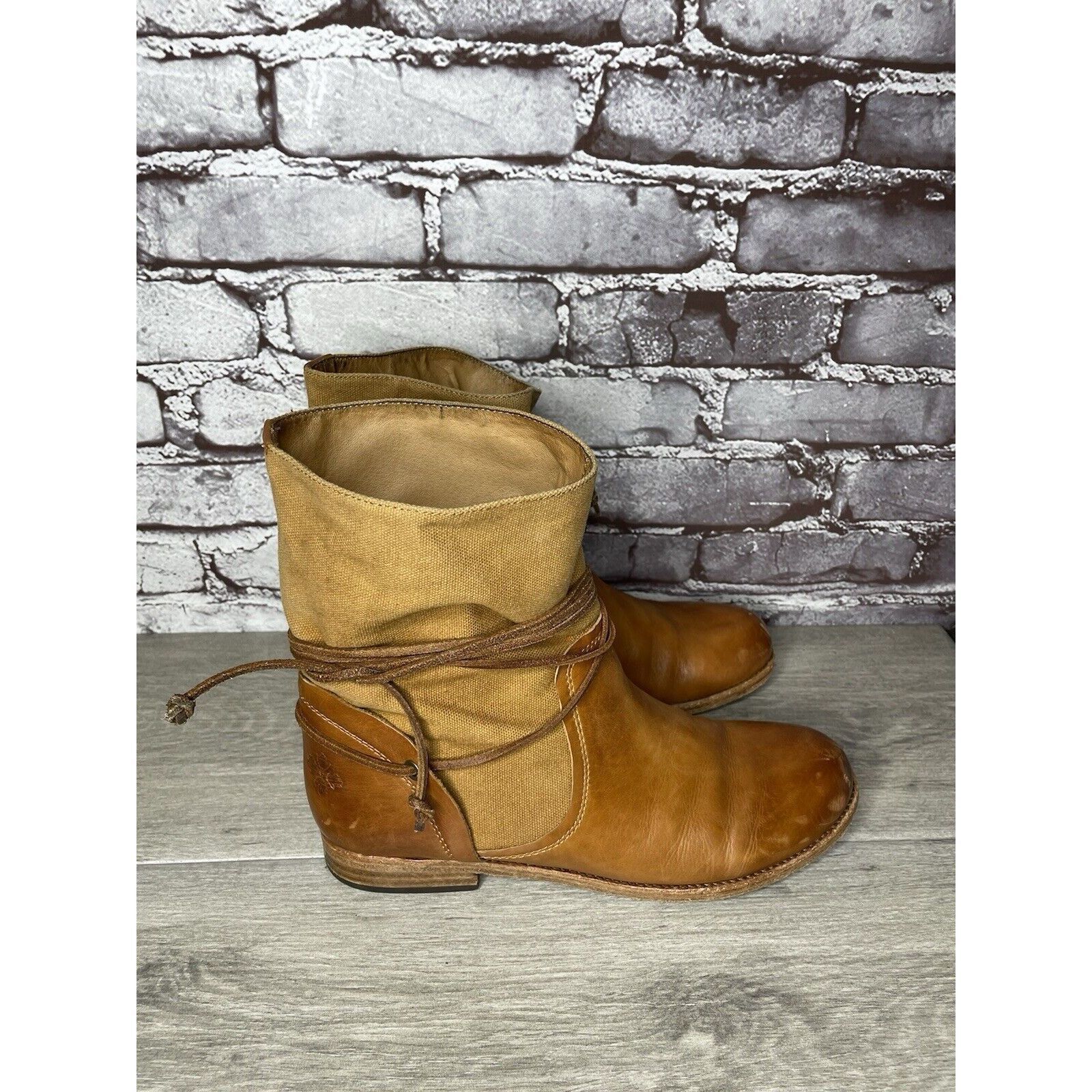 Other Patricia Nash Sabbia Brown Leather Moto Saddle Lace Boots Wo Size US 9.5 / IT 39.5 - 17 Thumbnail