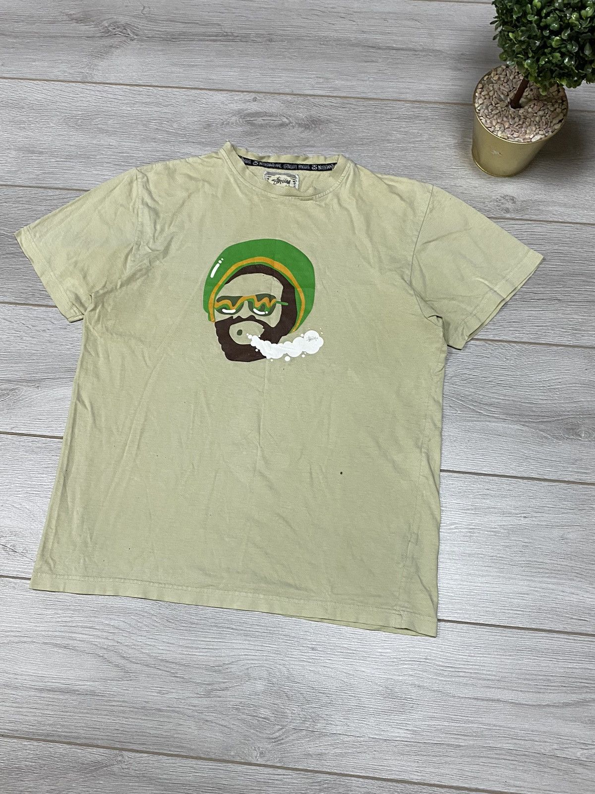Stussy Stussy Rasta RARE vintage smoke t-shirt Jamaica Size US M / EU 48-50 / 2 - 5 Thumbnail