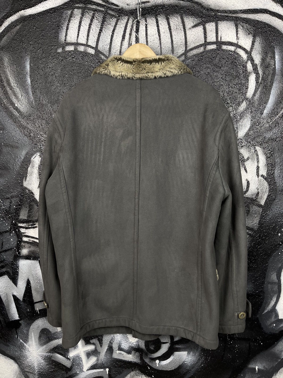 Armani Armani Jeans Vintage Grey Shearling Jacket Men’s Size Large Size US L / EU 52-54 / 3 - 13 Thumbnail