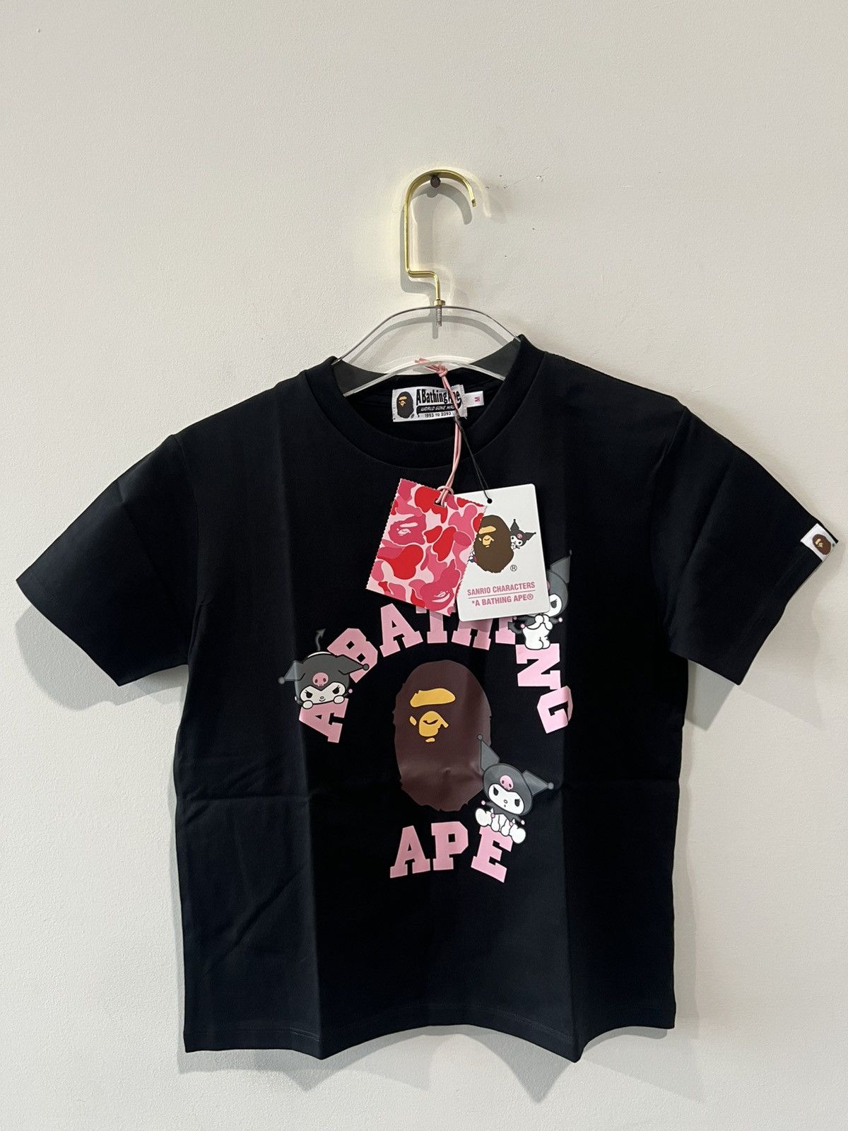 Bape x Sario Characters Kuromi College Mini Tee