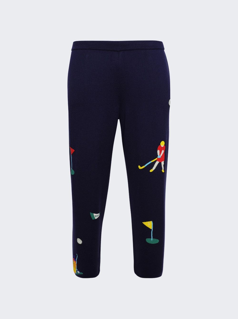 Bode o1mle0226 Wool Knit Golf Joggers & Sweatpants in Blue Size US 38 / EU 54 - 1 Thumbnail