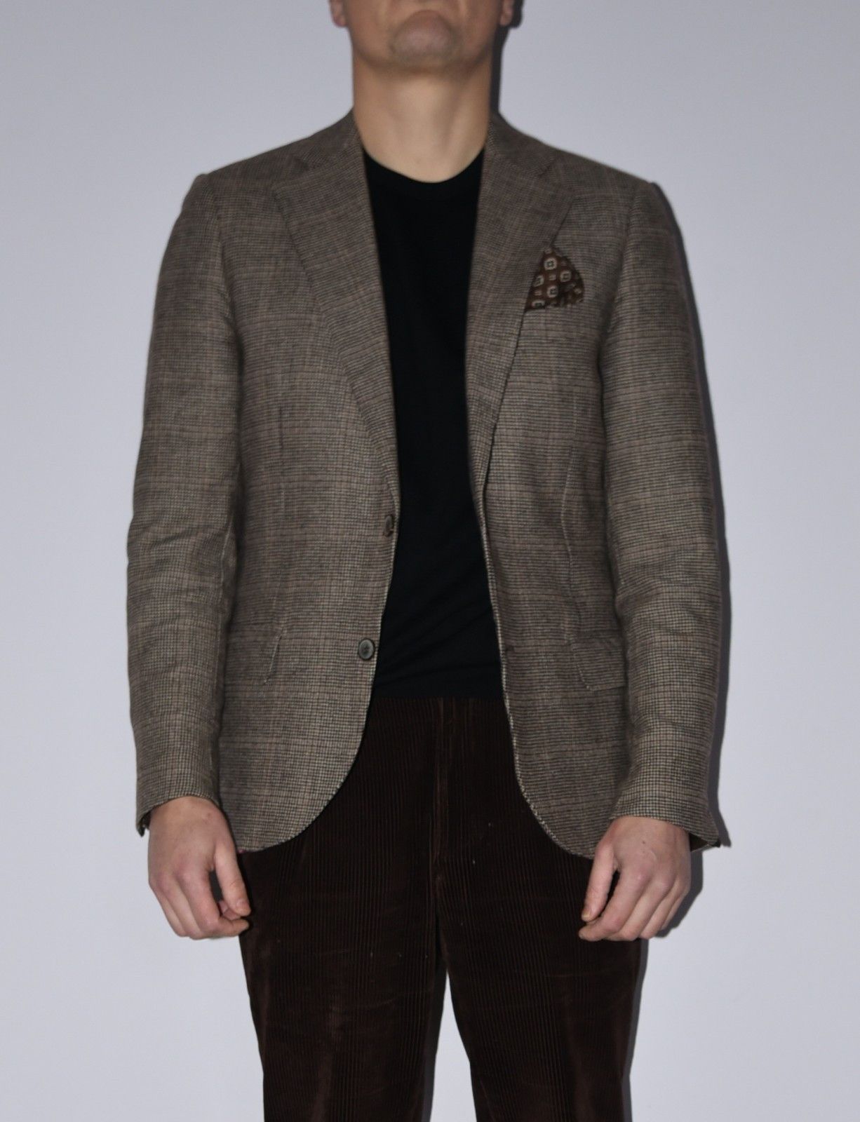 Suitsupply Suitsupply 40R Havana Brown Glenheck Sport Coat Size 40R - 5 Thumbnail