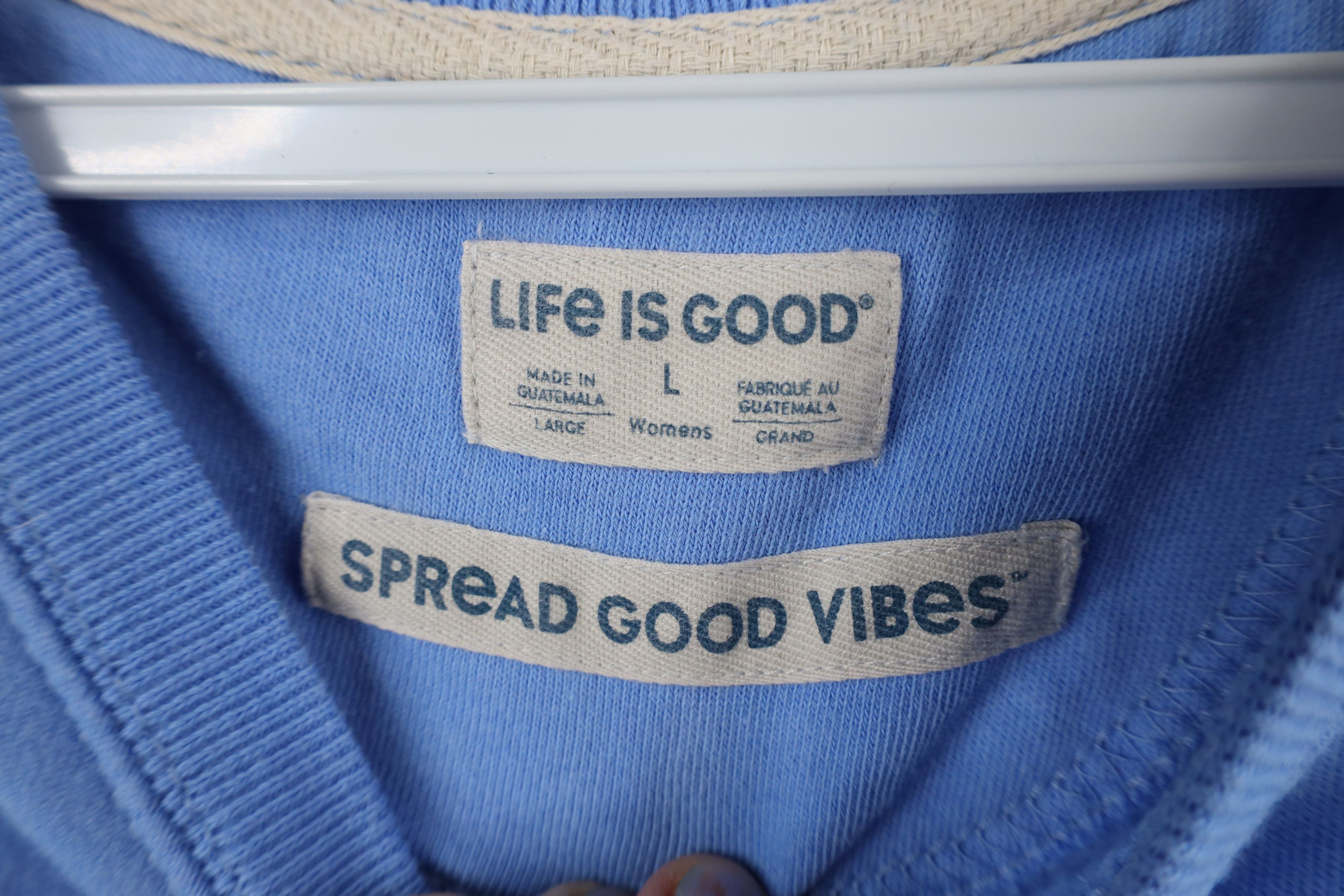 Life is Good × Vintage Life Is Good Positive State Crewneck Sweatshirt Blue Size L / US 10 / IT 46 - 6 Thumbnail