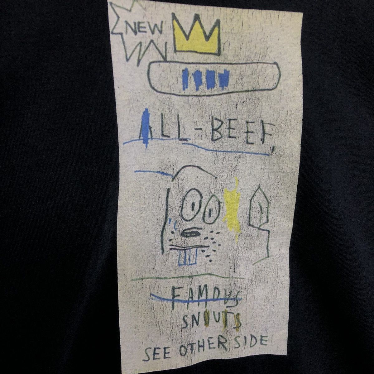 Jean-Michel Basquiat Jean Michel Basquiat Art Graphic Long Sleeve Tshirt Size US L / EU 52-54 / 3 - 7 Thumbnail