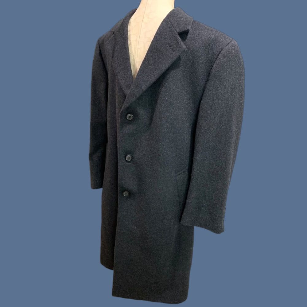 Stafford Stafford Performance Overcoat Coat Mens Wool Blend Charcoal 42S Short Wool Blend 42S Gray 80% wool 20% nylon Mens Medium? Size US 42 / EU 58 - 1 Thumbnail