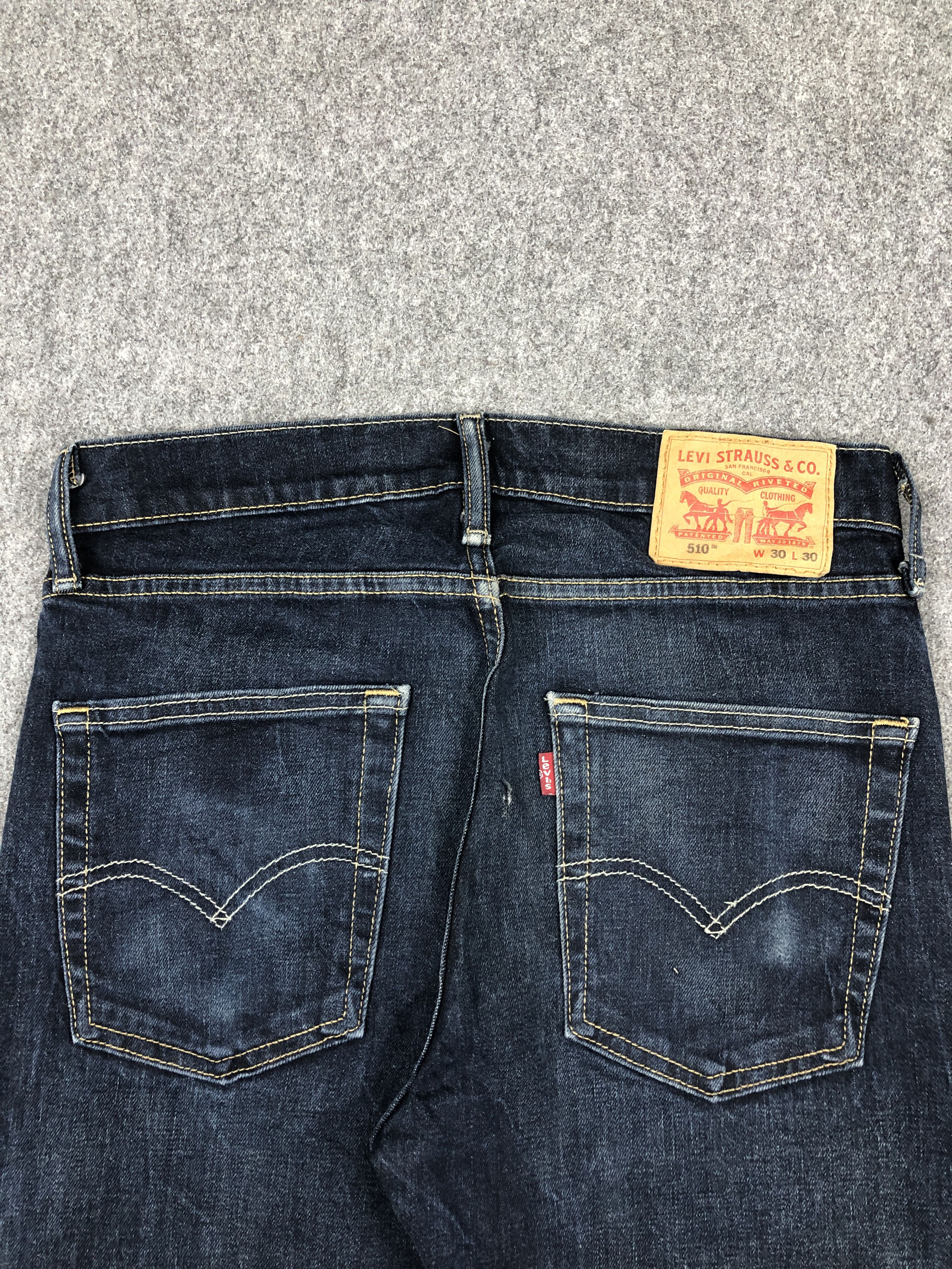 Levi's Blue Denim Vintage Levis 510 Skinny Fit Jeans DP2303 Size US 29 - 4 Thumbnail