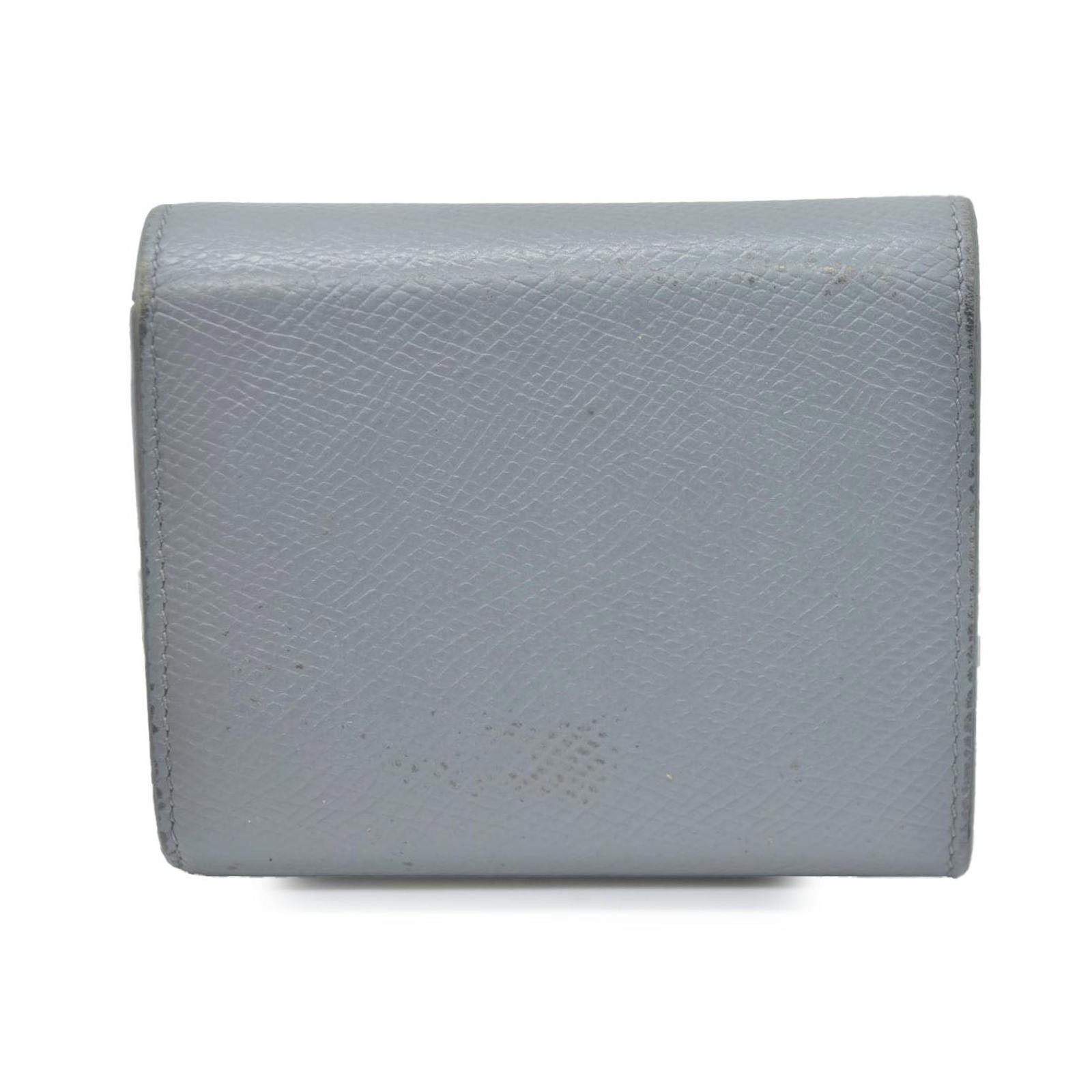 Celine CELINE Small Folded Multifunction Trifold Wallet Gray Size ONE SIZE - 2 Thumbnail