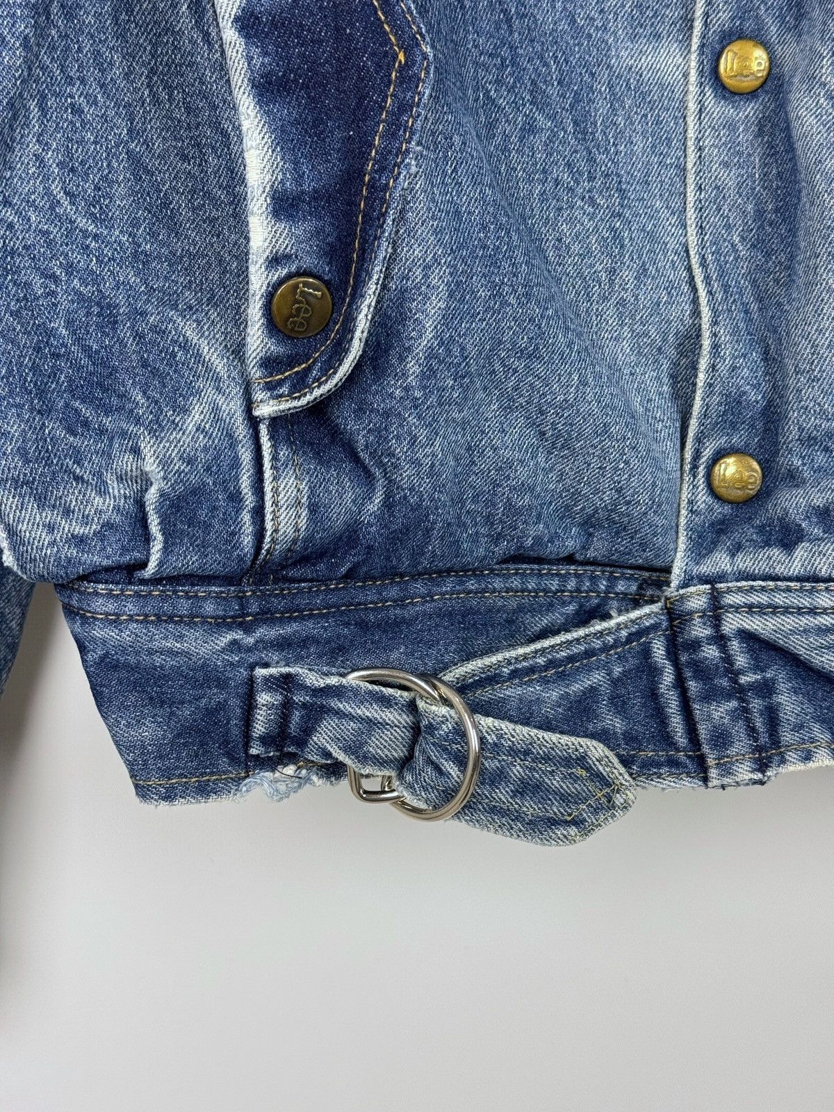 Lee 80’s Vintage Lee Roper Washed Denim Sherpa Jacket Size US L / EU 52-54 / 3 - 10 Thumbnail