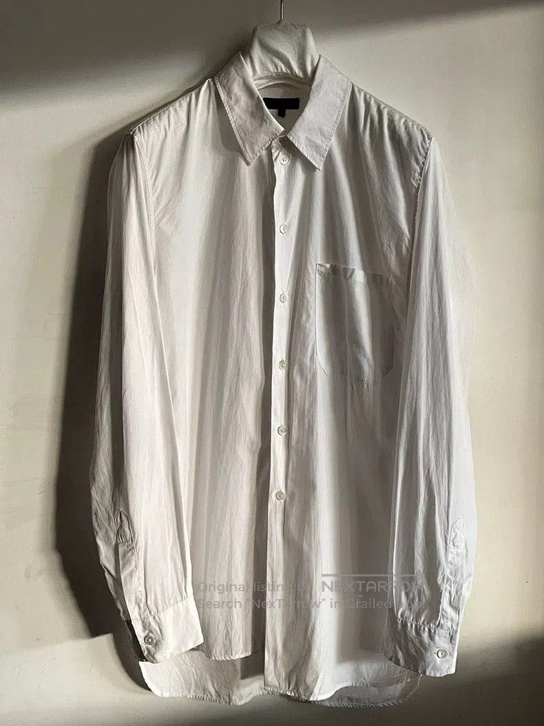 Ann Demeulemeester Ann Demeulemeester Asymmetric Cotton Shirt. Size US L / EU 52-54 / 3 - 6 Thumbnail