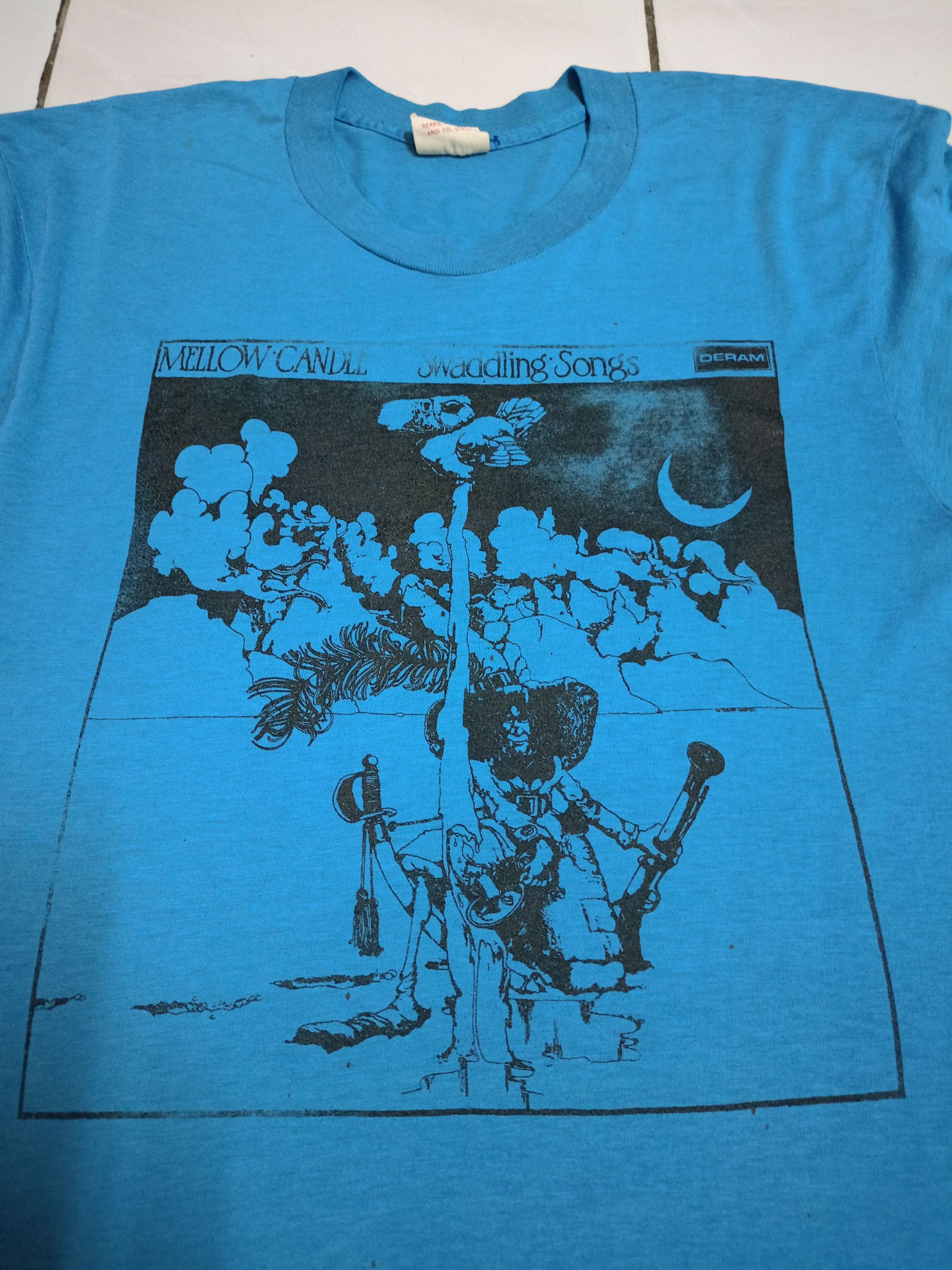 Band Tees × Vintage Vintage rare 70s mellow cande band T shirt Size US L / EU 52-54 / 3 - 3 Thumbnail