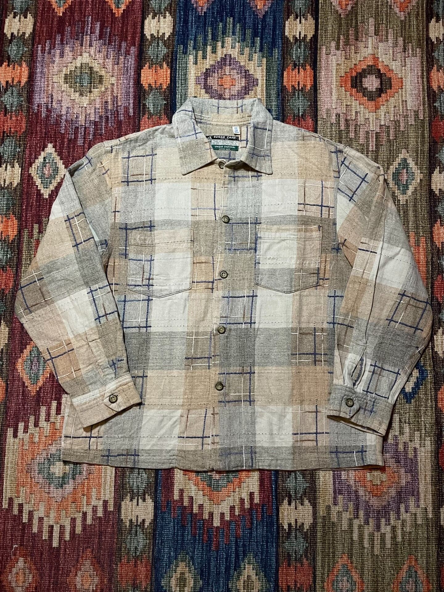 Sugar Cane Sugar Cane Cotton-Linen Blend Jacket Size US M / EU 48-50 / 2 - 1 Thumbnail