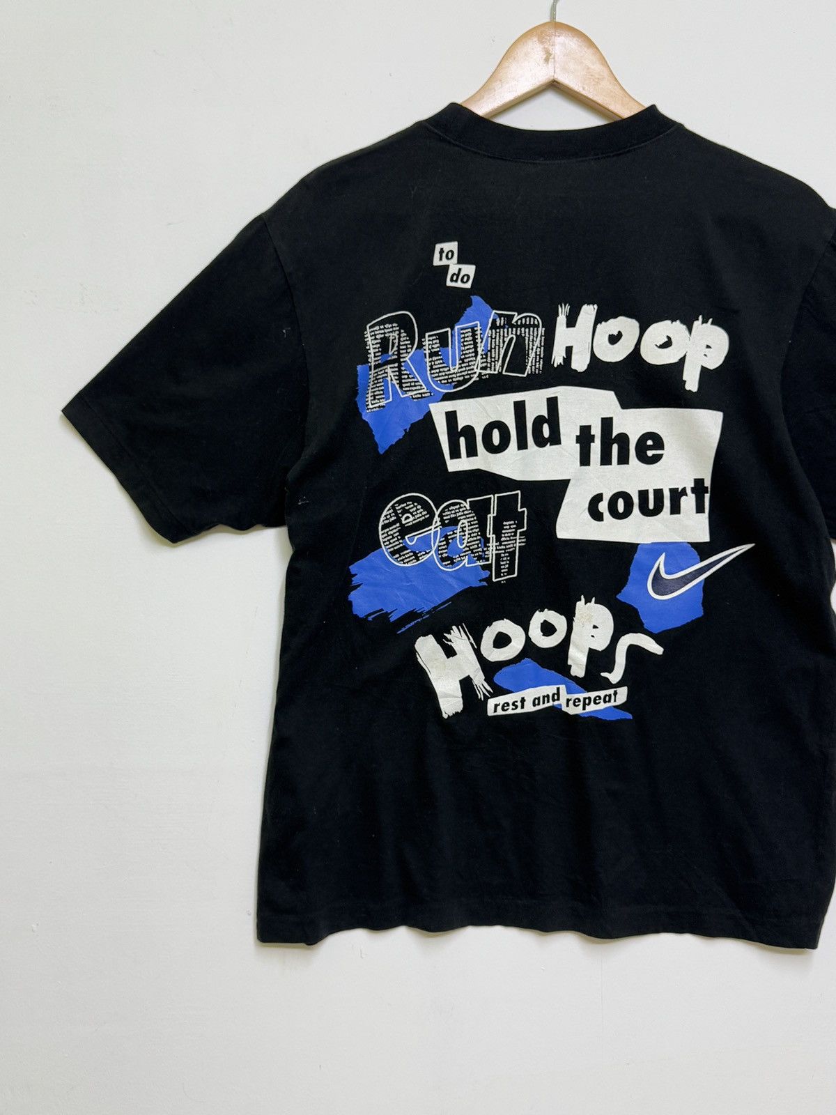 Nike VINTAGE NIKE RUN HOOP EAT HOOPS SINGLE STITCH TEE Size US M / EU 48-50 / 2 - 8 Thumbnail