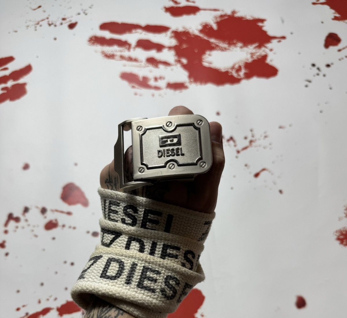 Diesel × Vintage vintage diesel belt big logo monogram Size ONE SIZE - 1 Thumbnail