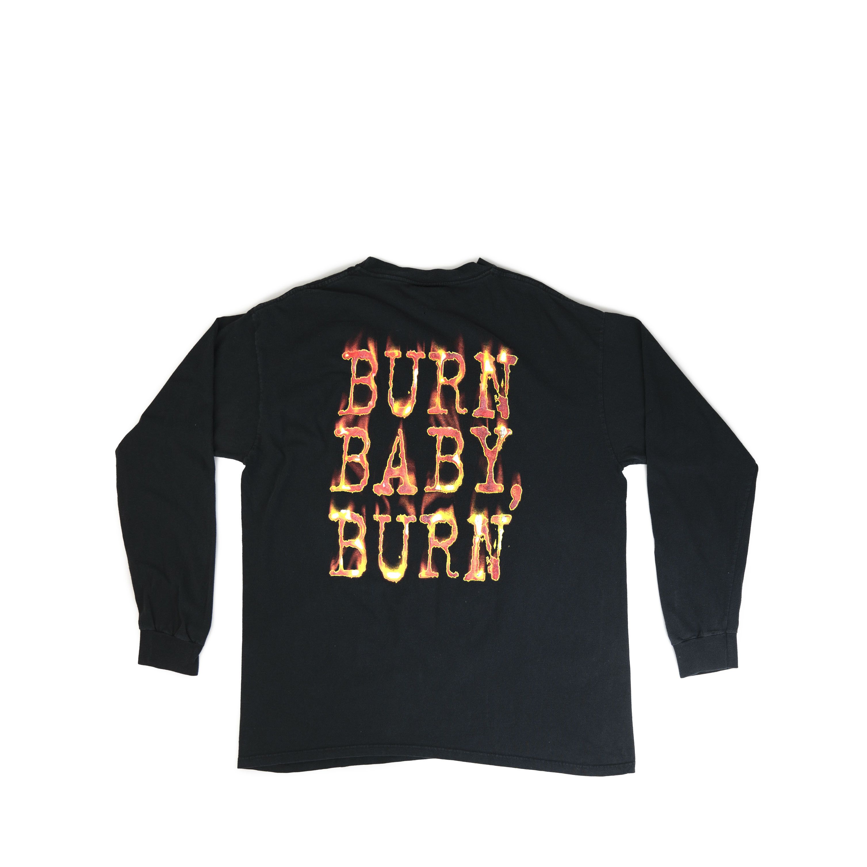 Vintage × WWE × WWF Vintage 1998 WWF Kane Burn Baby Burn Long Sleeve Size US XL / EU 56 / 4 - 2 Thumbnail