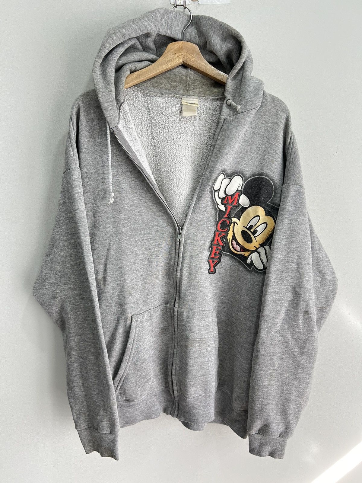Vintage Vintage Mickey Mouse Hoodie Sweater zip up Size US L / EU 52-54 / 3 - 1 Thumbnail