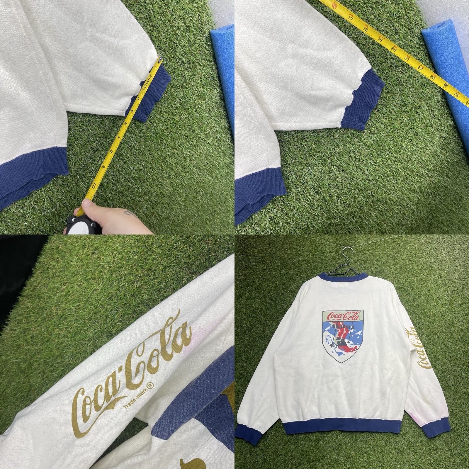Vintage VINTAGE Coca-Cola Winter Sports Sweatshirt Mens XL Ice Skiing Crew 90s Schuss White Cotton Blend Fleece Pullover Sweatshirt Mens XS? Size US XL / EU 56 / 4 - 8 Thumbnail