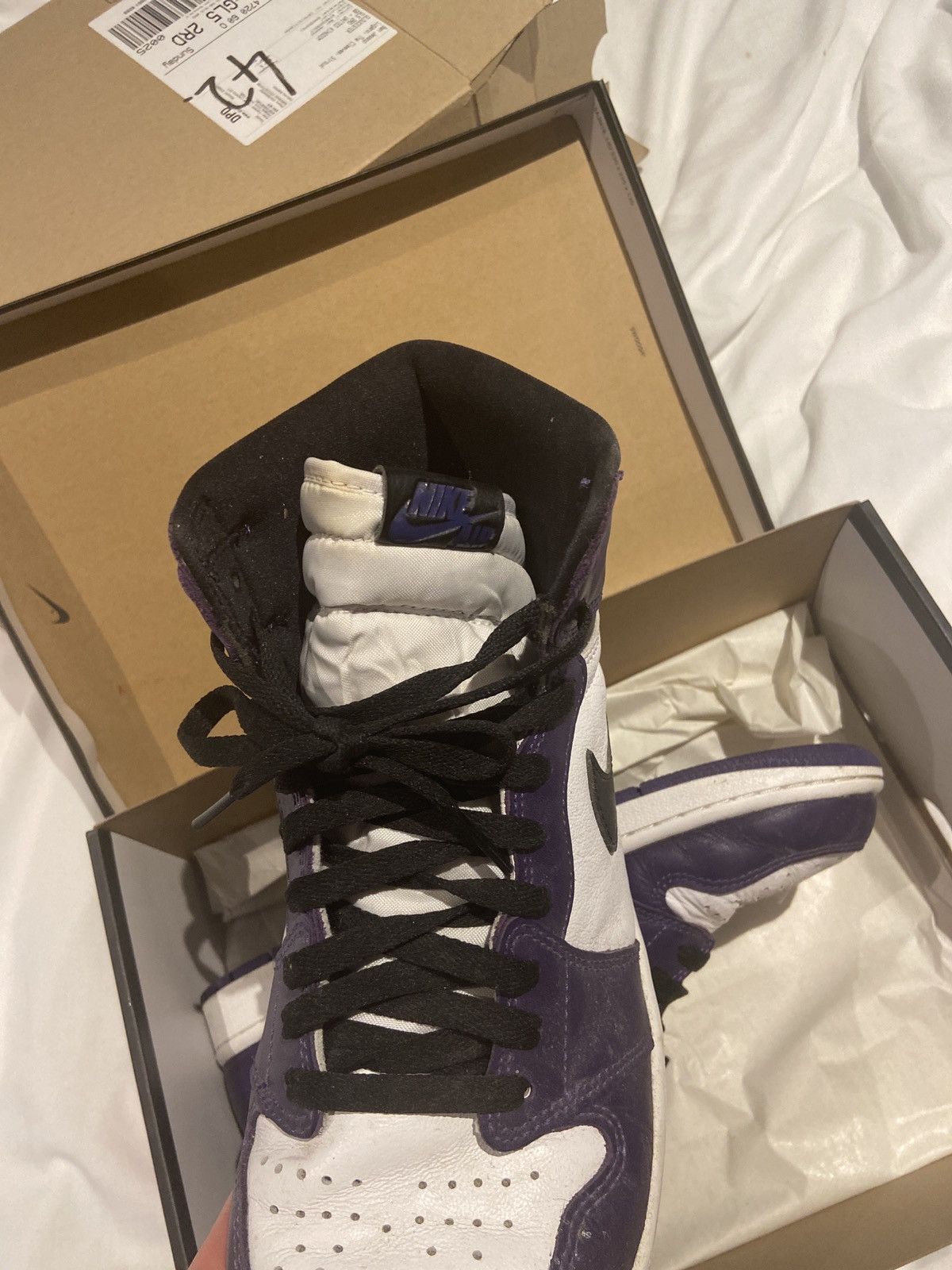 Jordan Brand × Nike Nike air jordan 1 highs court purple in uk10/us11 Size US 11 / EU 44 - 10 Thumbnail