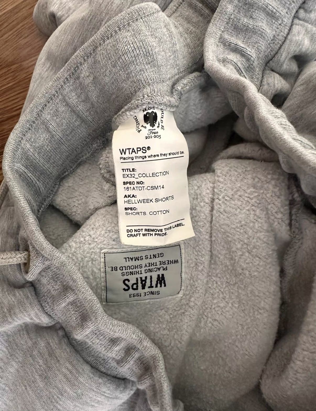 Wtaps WTAPS HELLWEEK SHORTS.COTTON Gray casual sweat shorts Size US 32 / EU 48 - 3 Thumbnail
