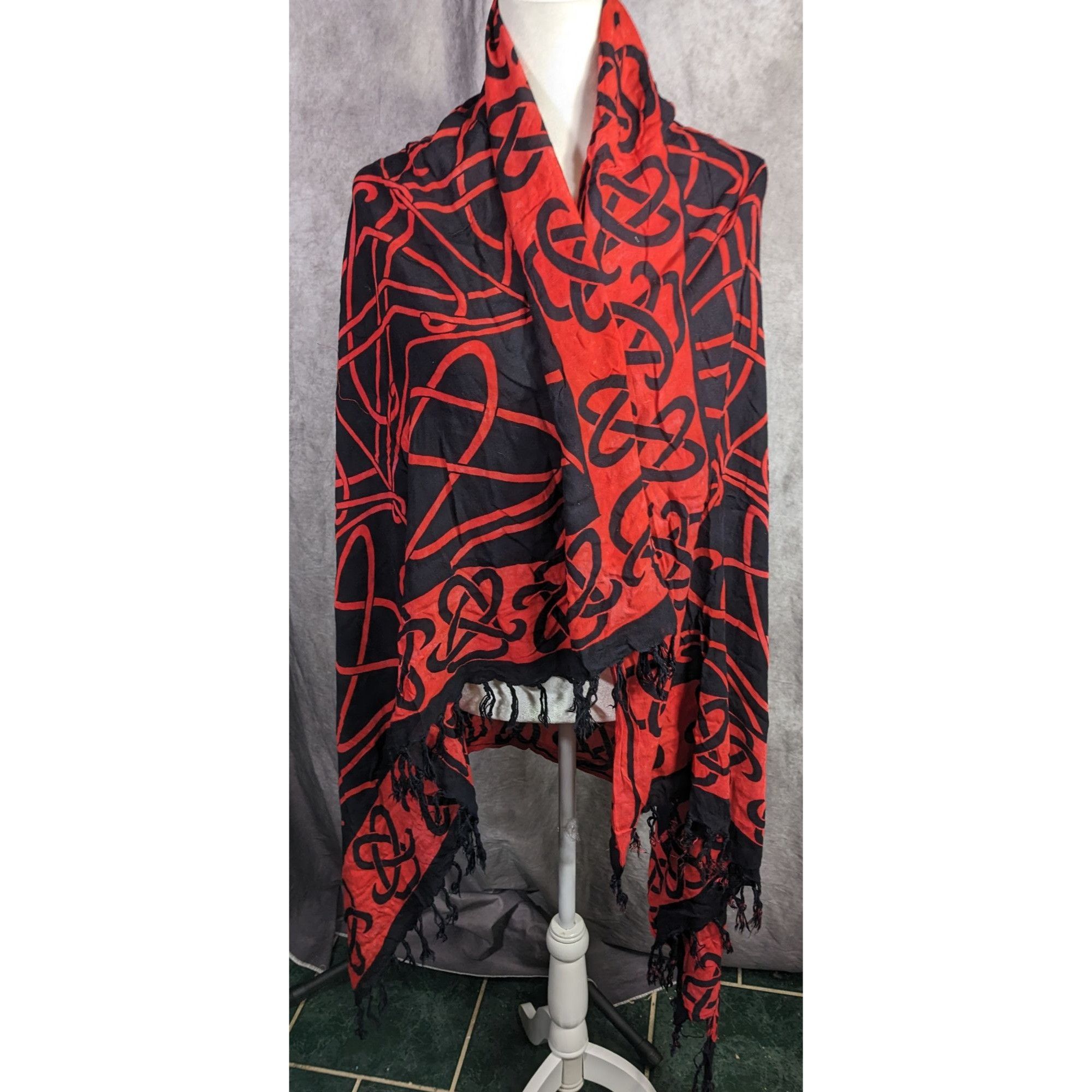 Other Curious Designs Red & Black Gothic Celtic Spider Tapestry Wr Size ONE SIZE - 14 Thumbnail