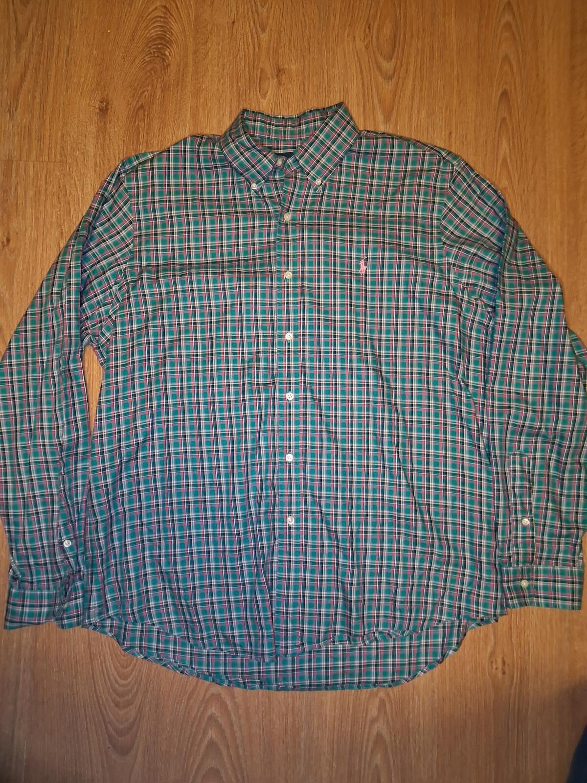 Polo Ralph Lauren Polo Ralph Lauren Button Up Shirt Mens XL Green Plaid Cotton Size US XL / EU 56 / 4 - 1 Thumbnail