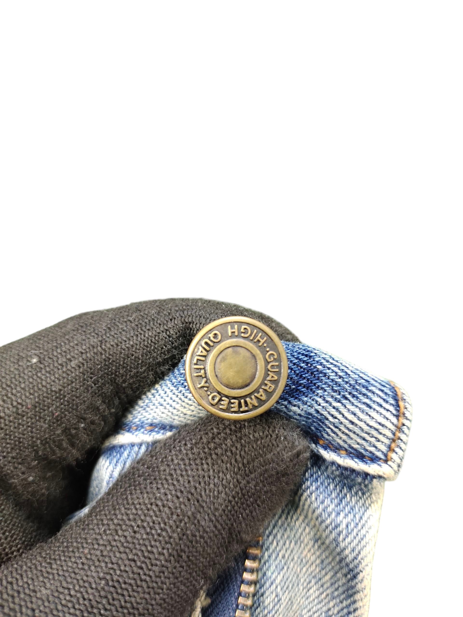 Comme des Garcons × Undercover Vintage 90s Nepura Japan Clawmark Distress Faded Denim Jeans Size US 32 / EU 48 - 12 Thumbnail