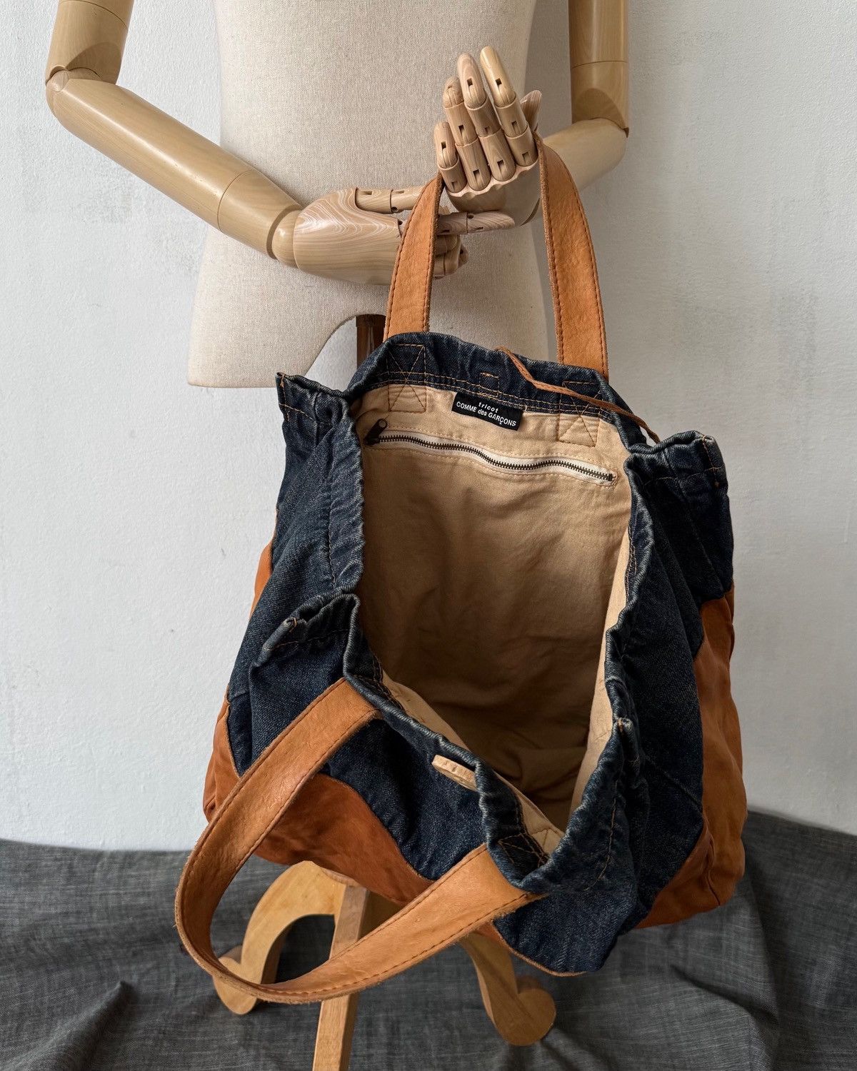 Comme des Garcons VINTAGE 90s tricot COMME des GARÇONS TOTE BAG Size ONE SIZE - 13 Thumbnail
