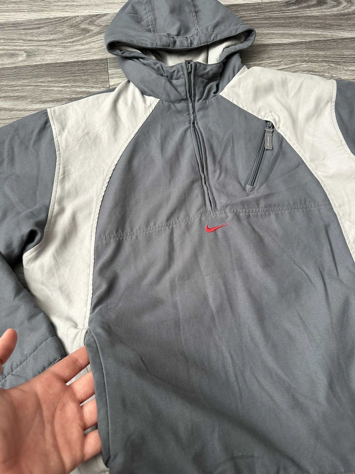 Nike Nike Vintage 1/3 Nylon Centre Swoosh Anorak Jacket hype dril Size US S / EU 44-46 / 1 - 3 Thumbnail
