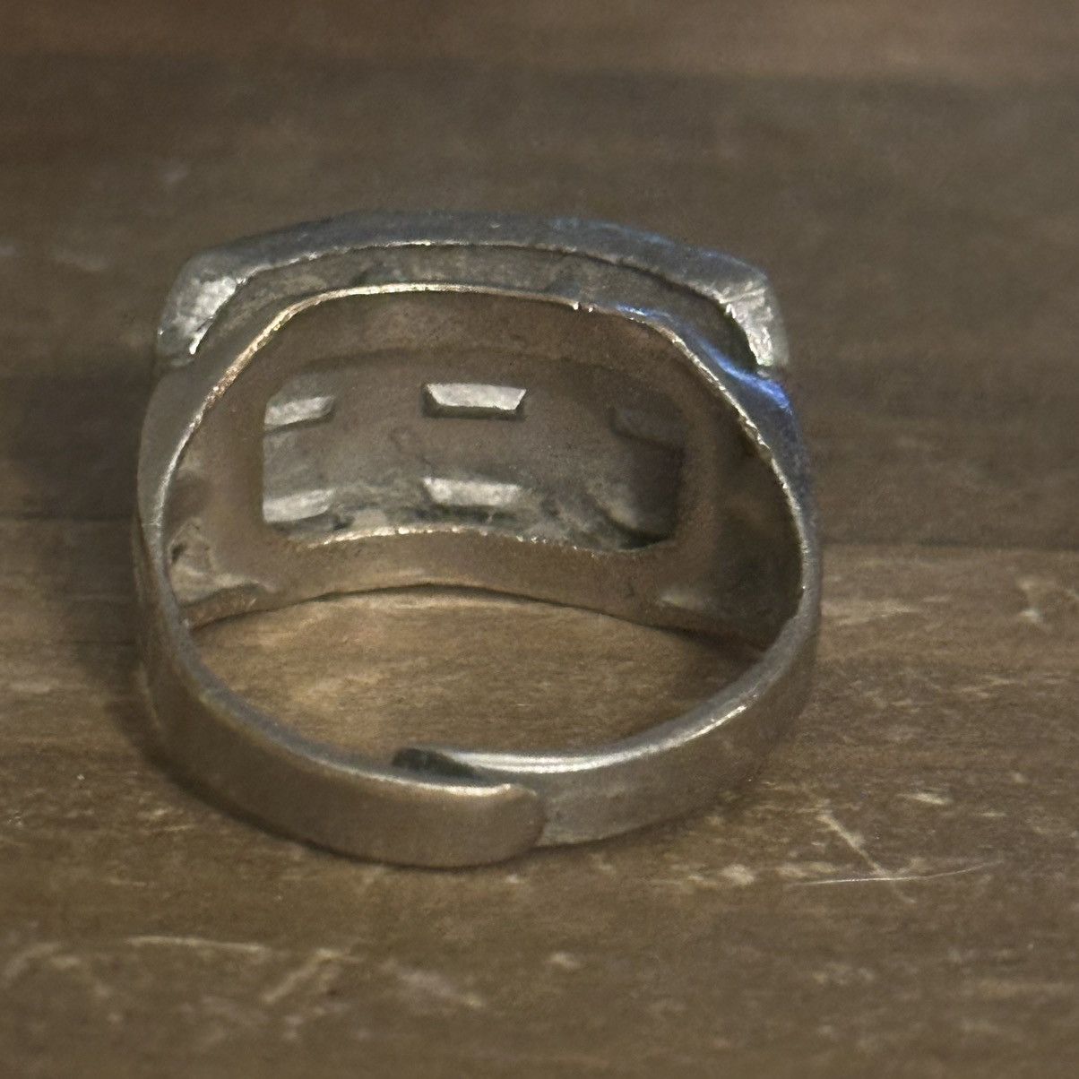 Vintage Vintage aqua baguette stones ring Size ONE SIZE - 7 Thumbnail