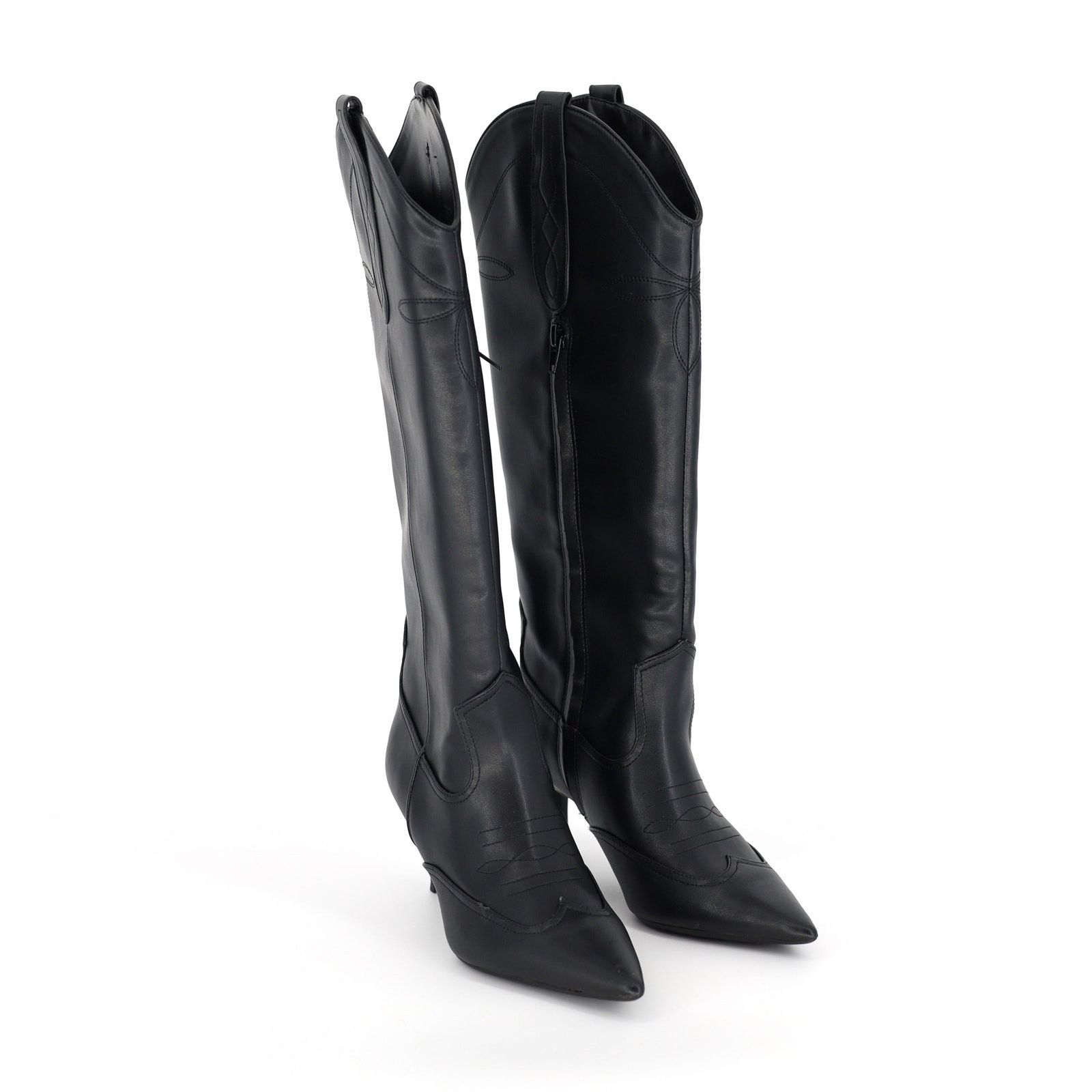 The Unbranded Brand I.N.C. Int Concepts Women Black Western Boots Size US 5 Size US 5 / IT 35 - 2 Thumbnail
