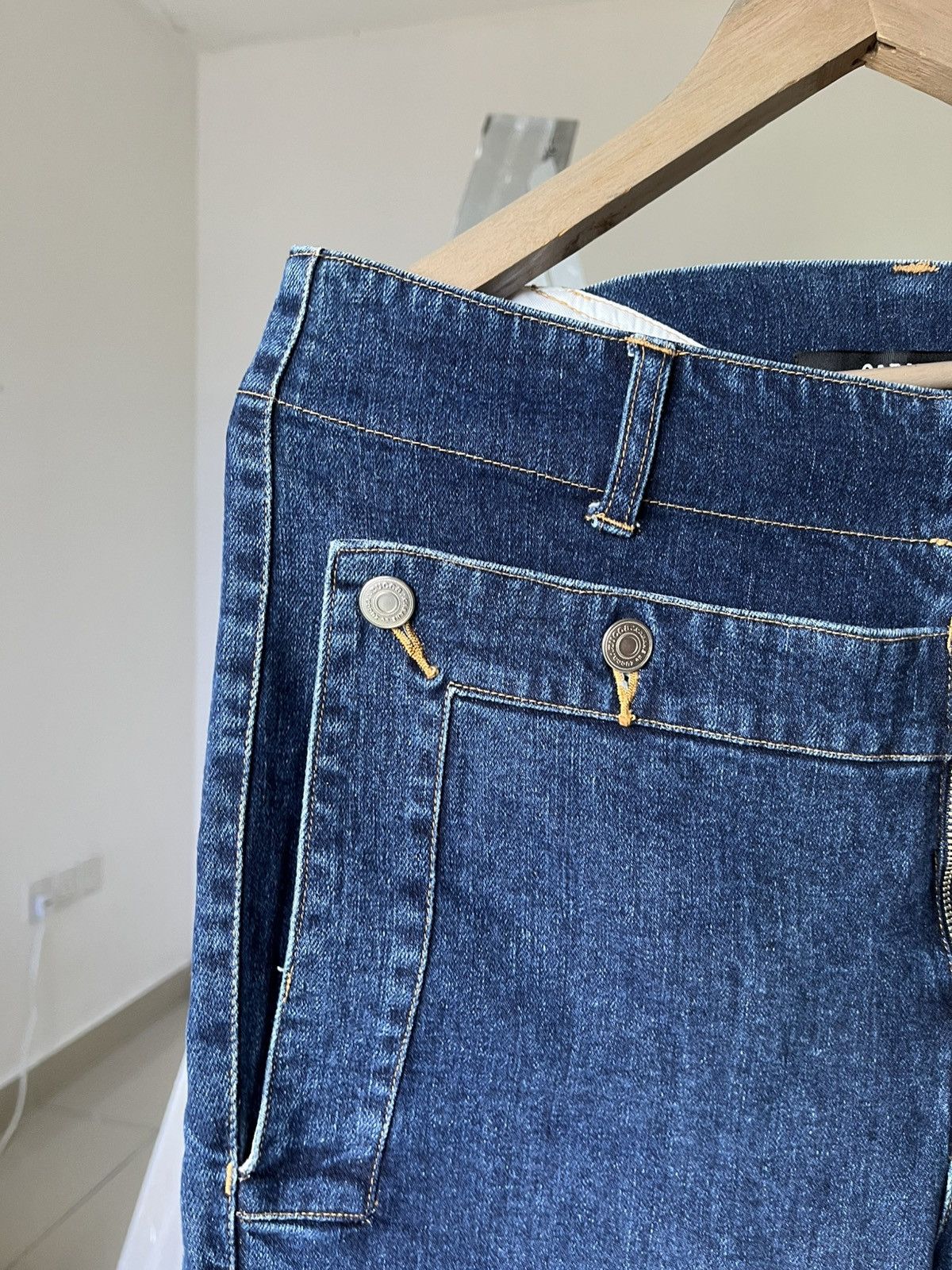 CABANE de ZUCCa Cabane De Zucca White Stripe Denim Jeans Size US 32 / EU 48 - 5 Thumbnail