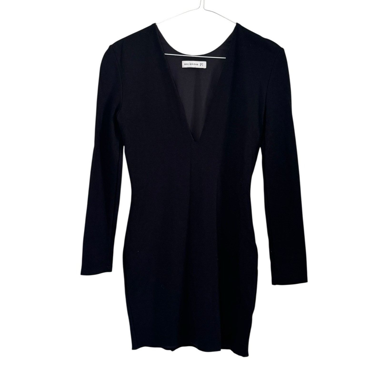 Other BEC & BRIDGE Imperial Deep V Neck Plunge Mini Dress Black Size S / US 4 / IT 40 - 3 Thumbnail