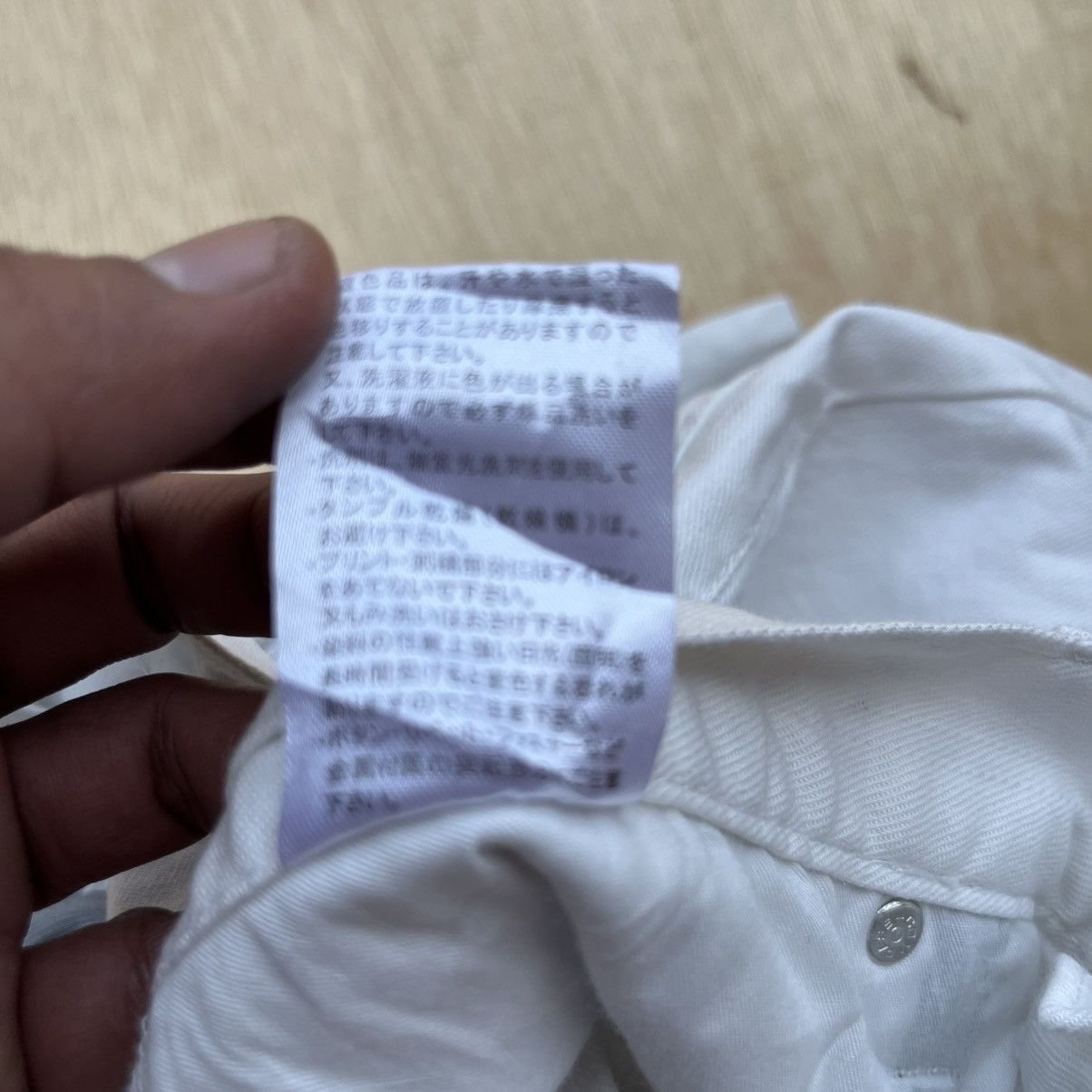 Japanese Brand YAJIE SUKAJAN JAPANESE BRAND WHITE REGULAR STRAIGHT FIT Size US 32 / EU 48 - 5 Thumbnail
