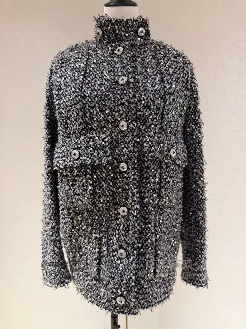 Chanel Chanel 21B sequin heavy industry jacket Size XS / US 0-2 / IT 36-38 - 1 Thumbnail
