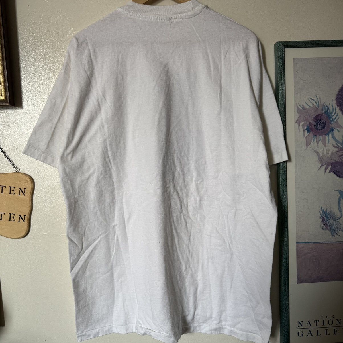 Vintage vintage 90s Ginger Lynn Allen Adult Film Star white t-shirt Size US XL / EU 56 / 4 - 6 Thumbnail