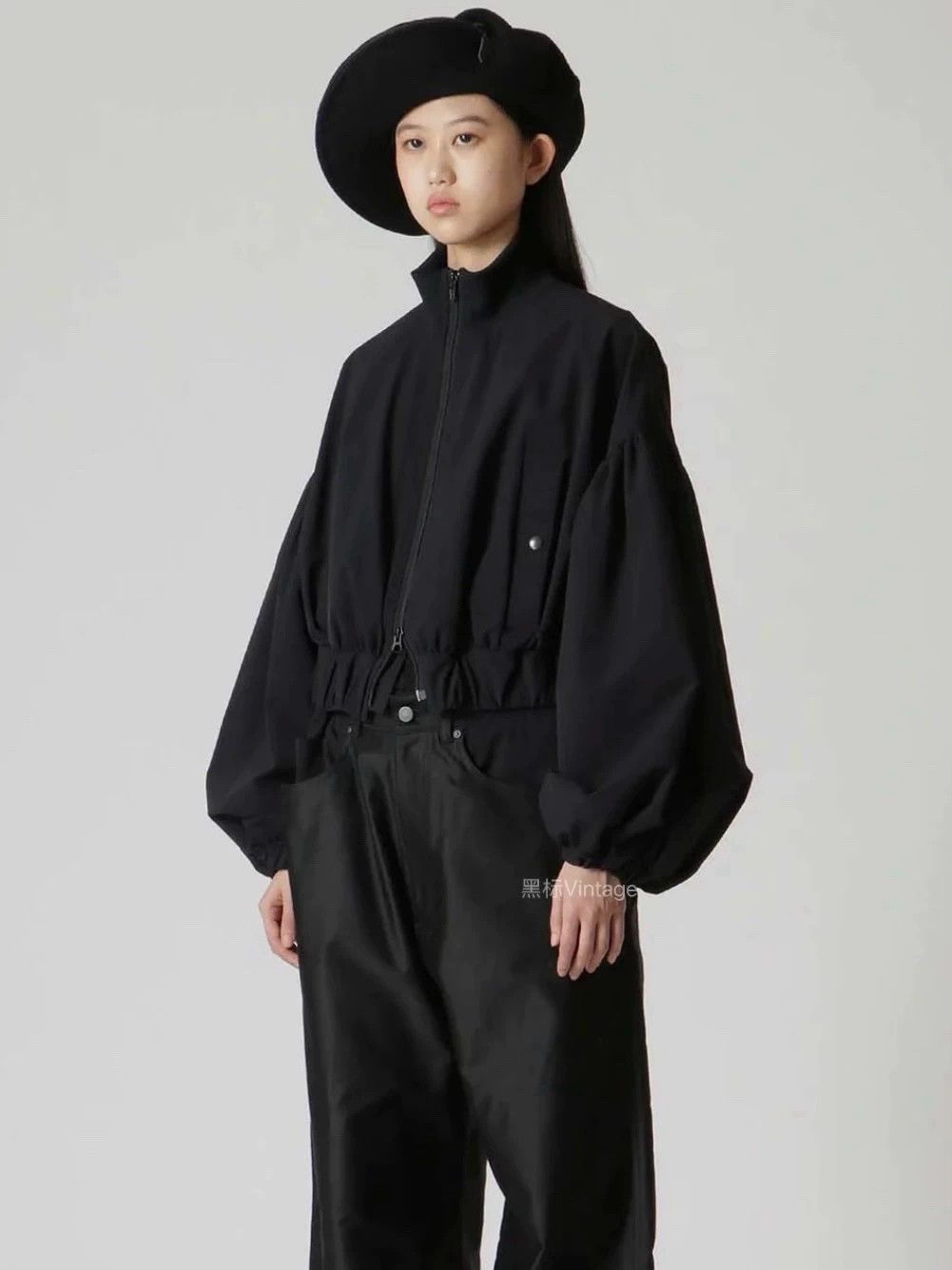 Yohji Yamamoto Yohji Yamamoto 22AW Vintage Collar Bomber Jacket Wmn S2 9/10 Size XS / US 0-2 / IT 36-38 - 1 Thumbnail